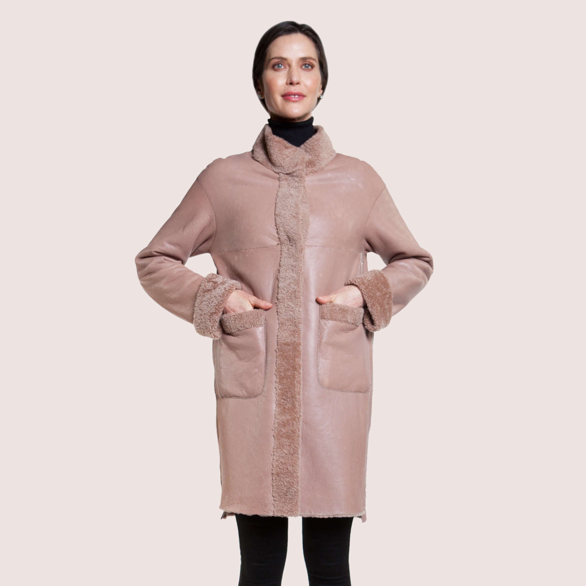 Trinity Reversible Shearling Coat