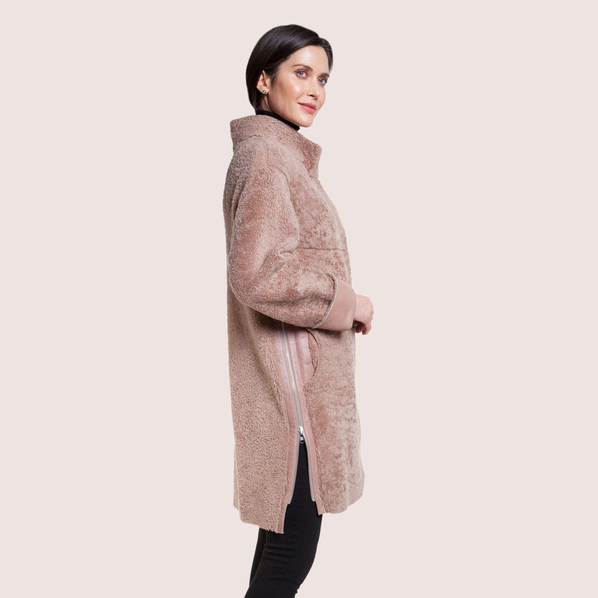 Trinity Reversible Shearling Coat