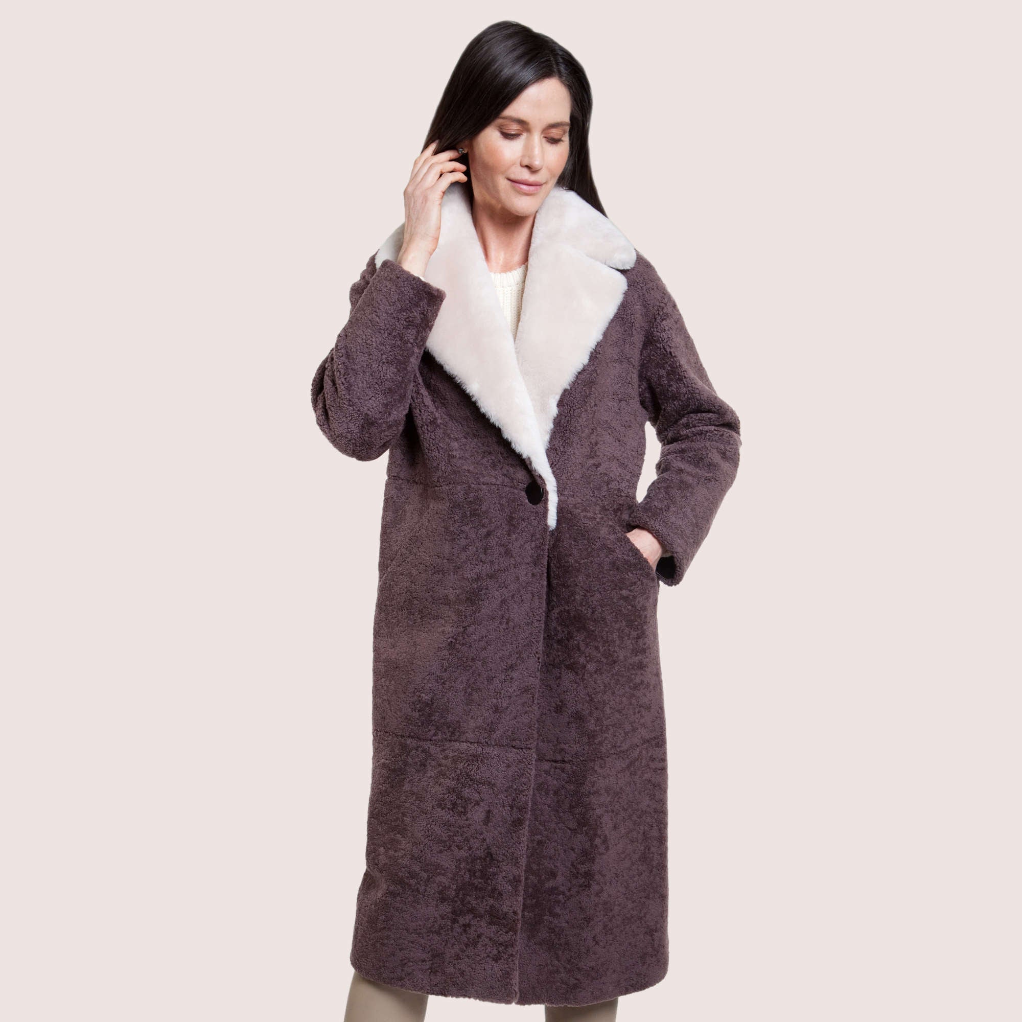 Elise Shearling Coat