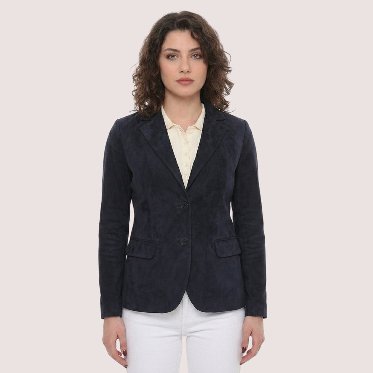 Harlow Goat Suede Blazer