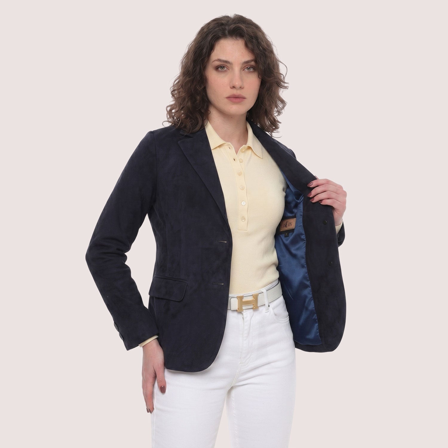 Harlow Goat Suede Blazer