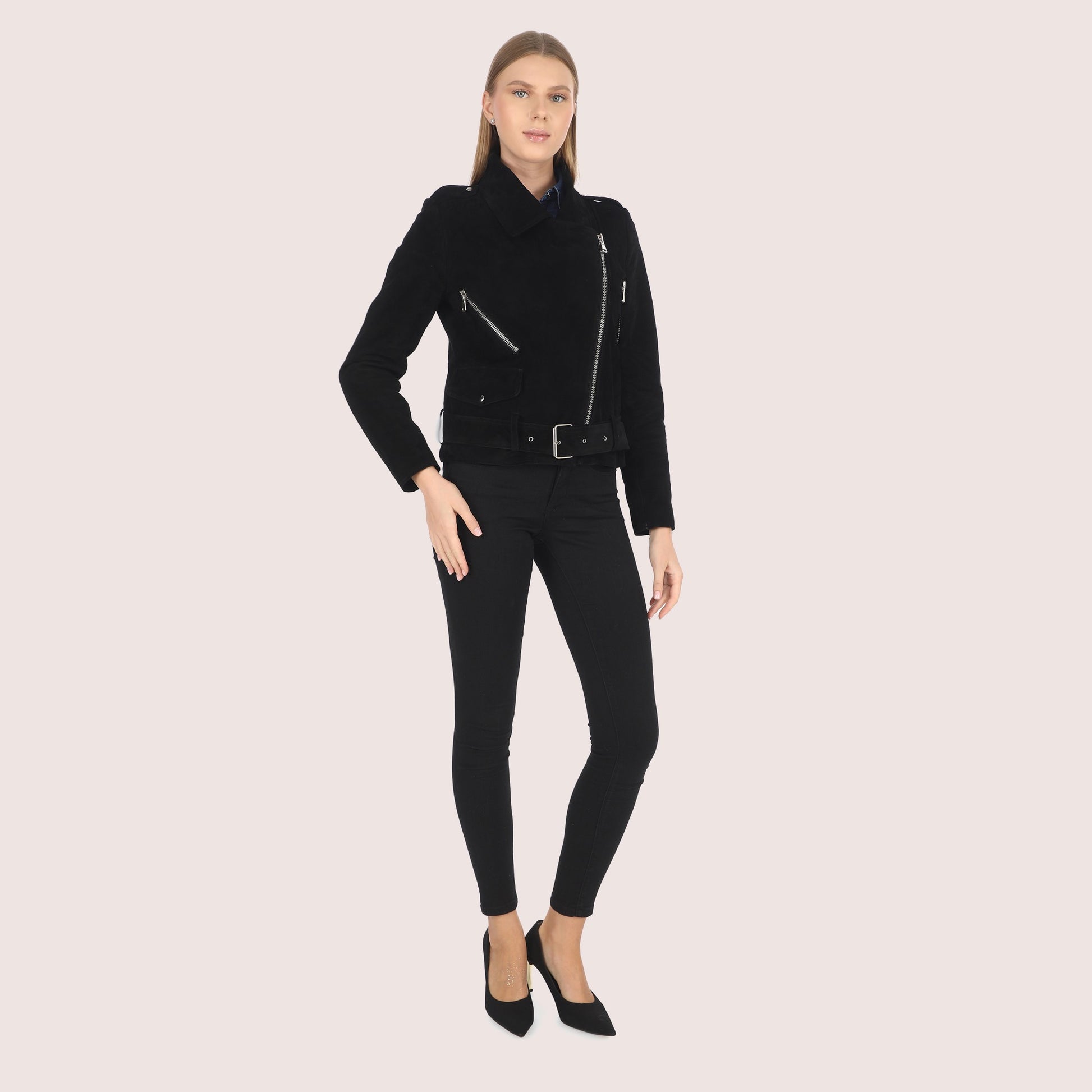 Clarissa Goat Suede Jacket