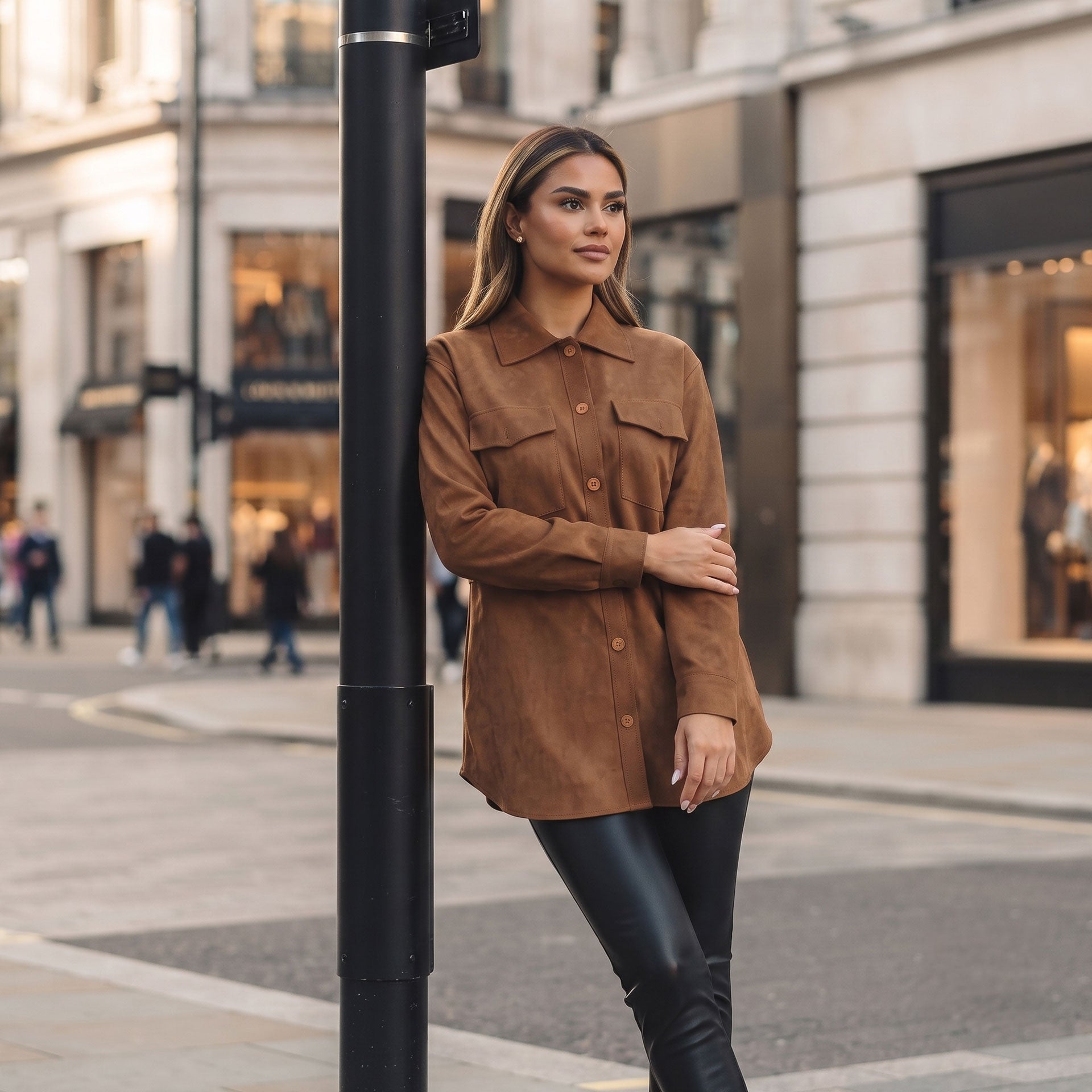 Clementine Goat Suede Jacket-5