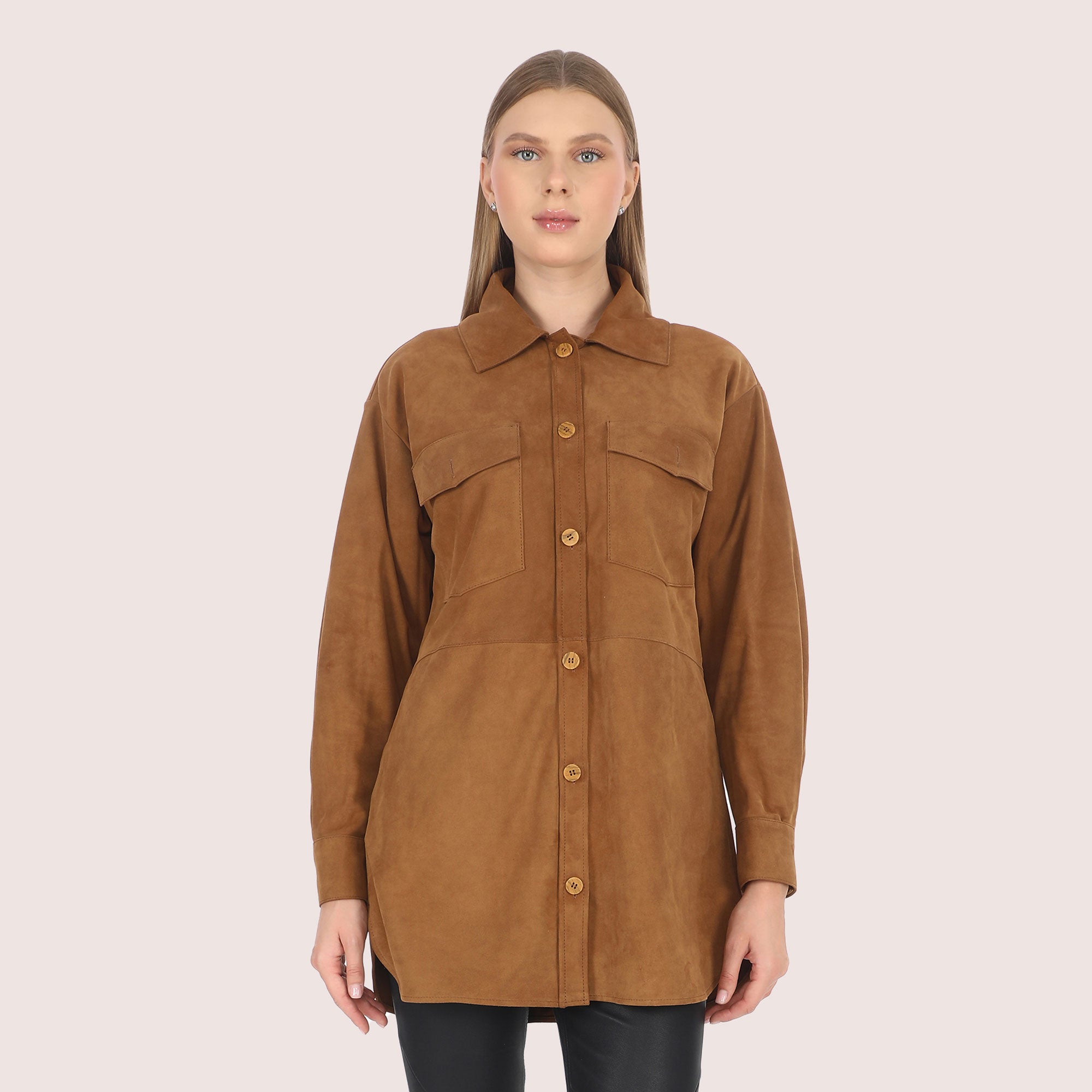 Clementine Goat Suede Jacket