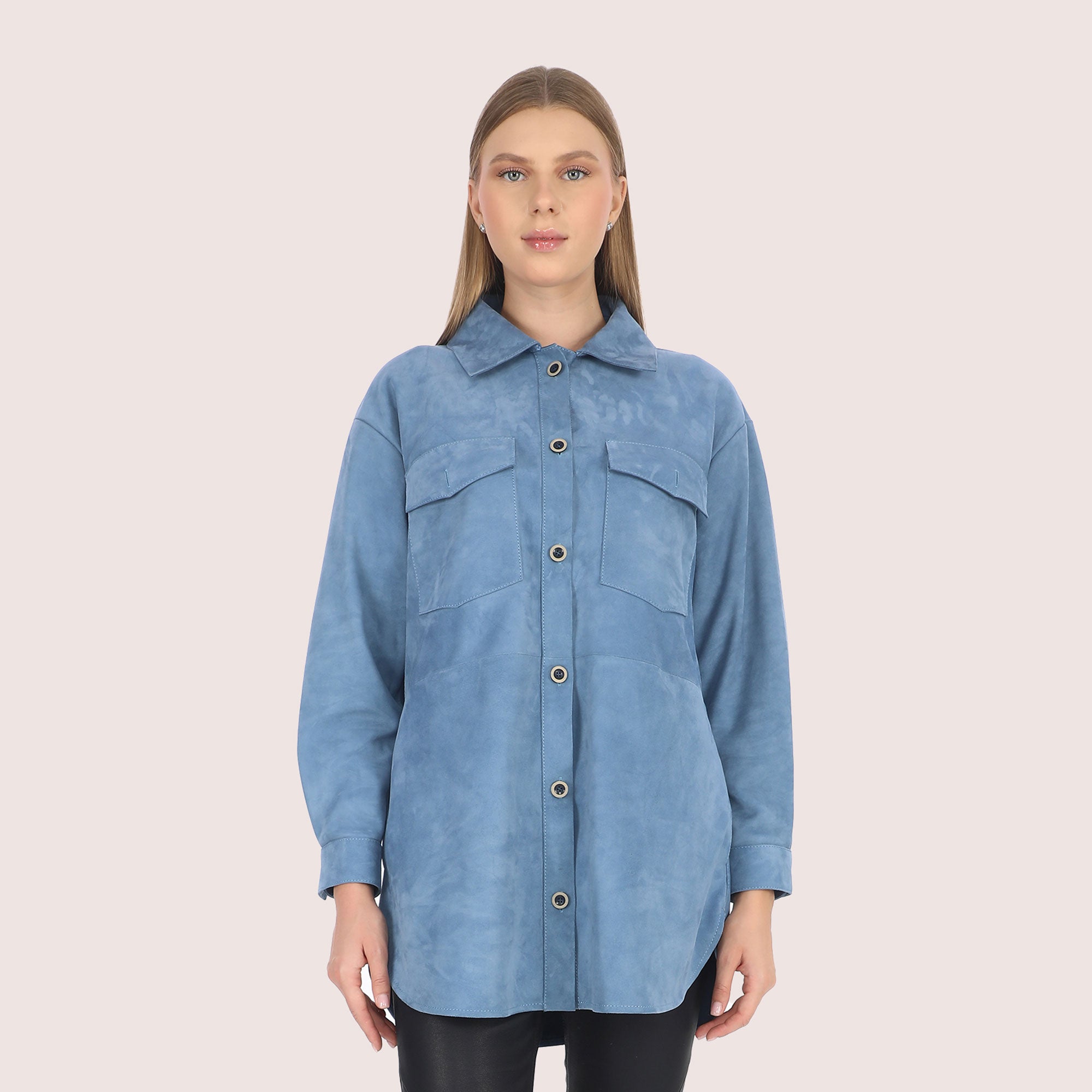 Clementine Goat Suede Jacket-6