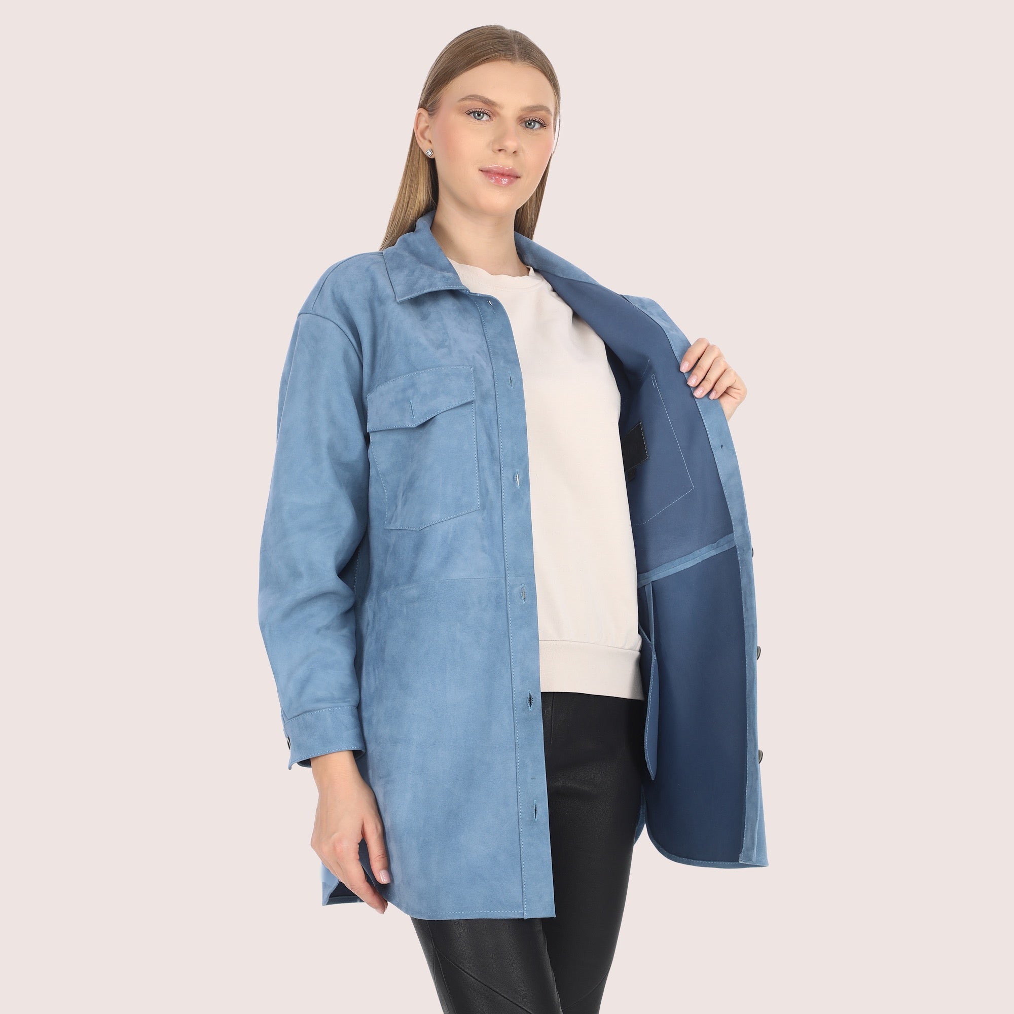 Clementine Goat Suede Jacket-7