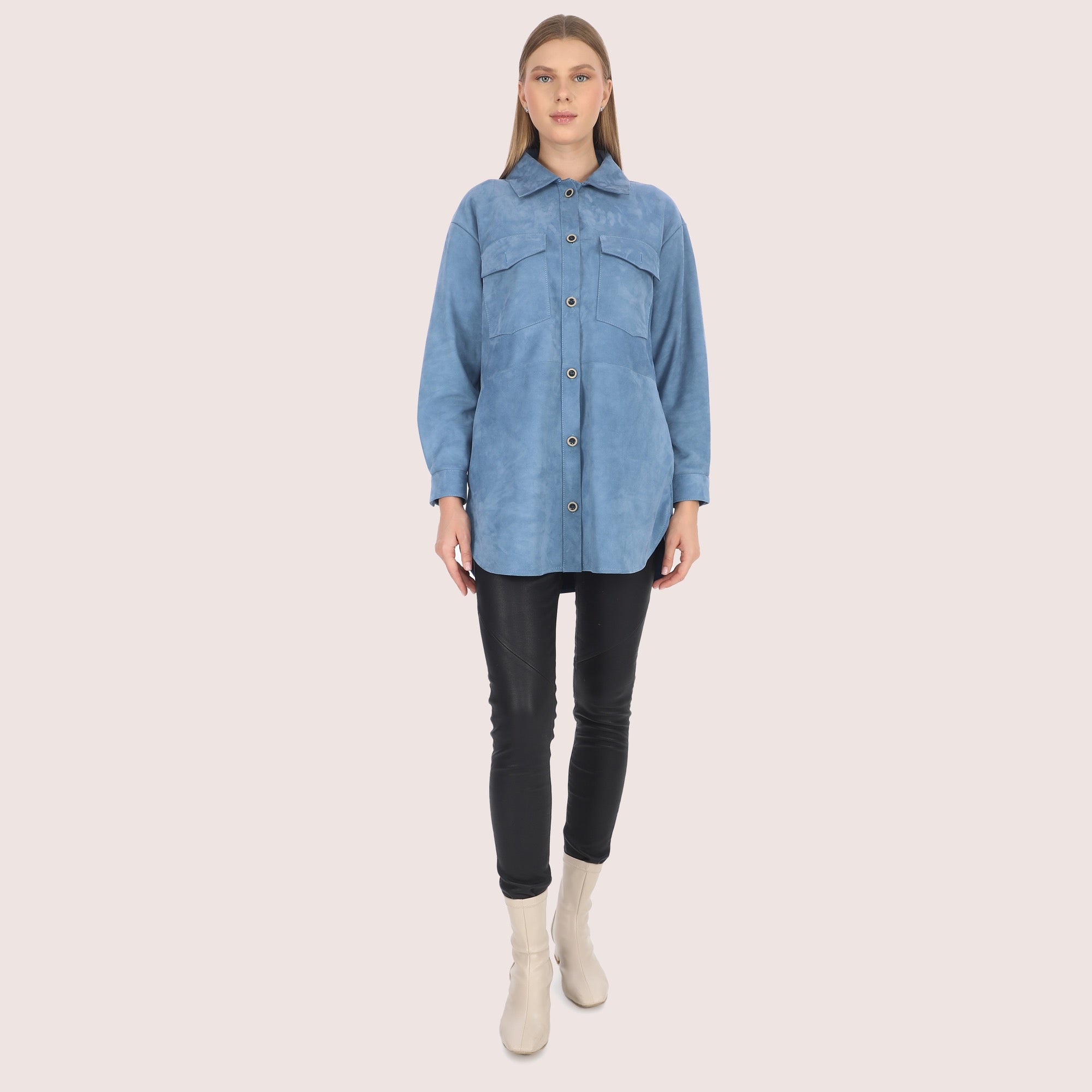 Clementine Goat Suede Jacket-10