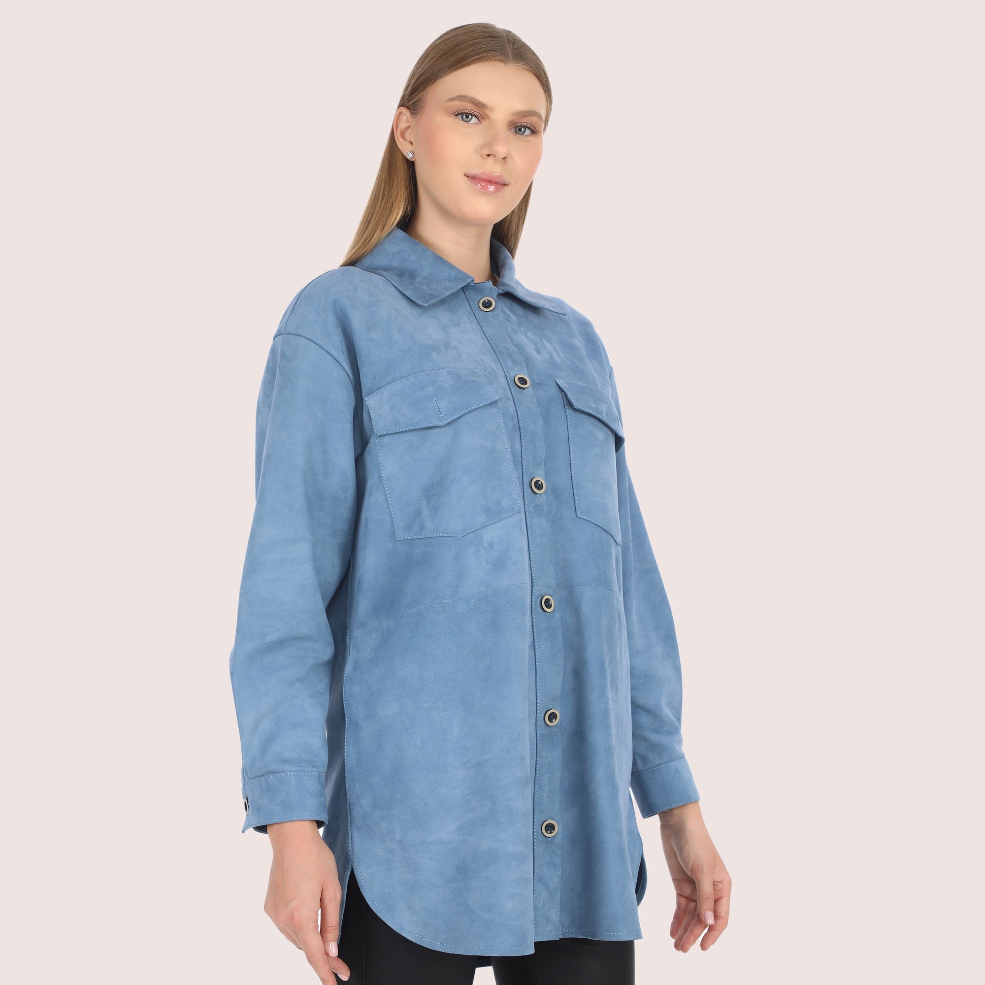 Clementine Goat Suede Jacket-8