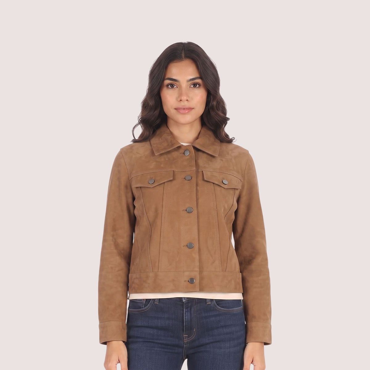 Colette Goat Suede Jacket