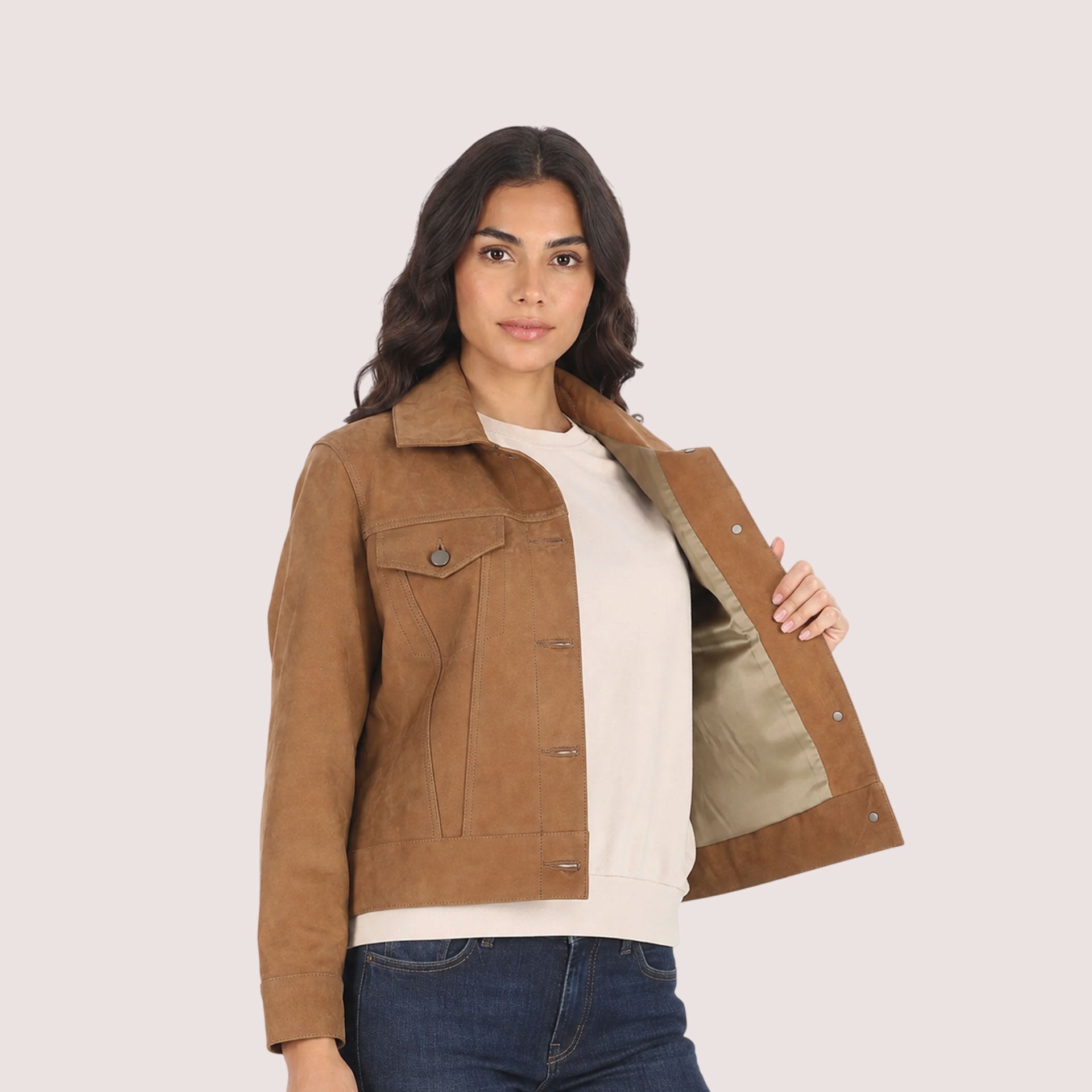 Colette Goat Suede Jacket-3