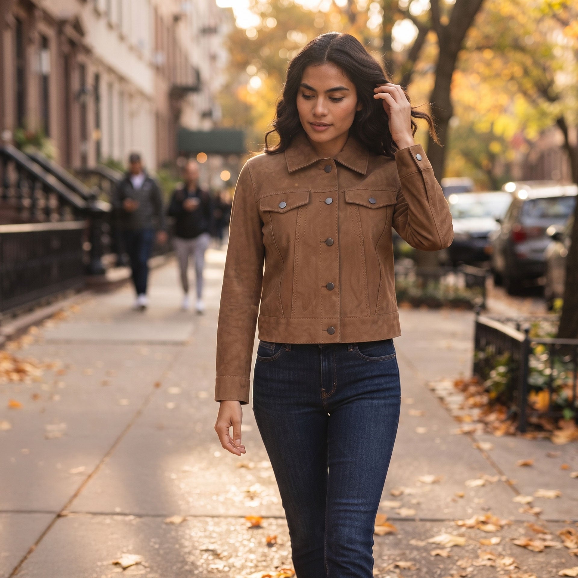 Colette Goat Suede Jacket-5