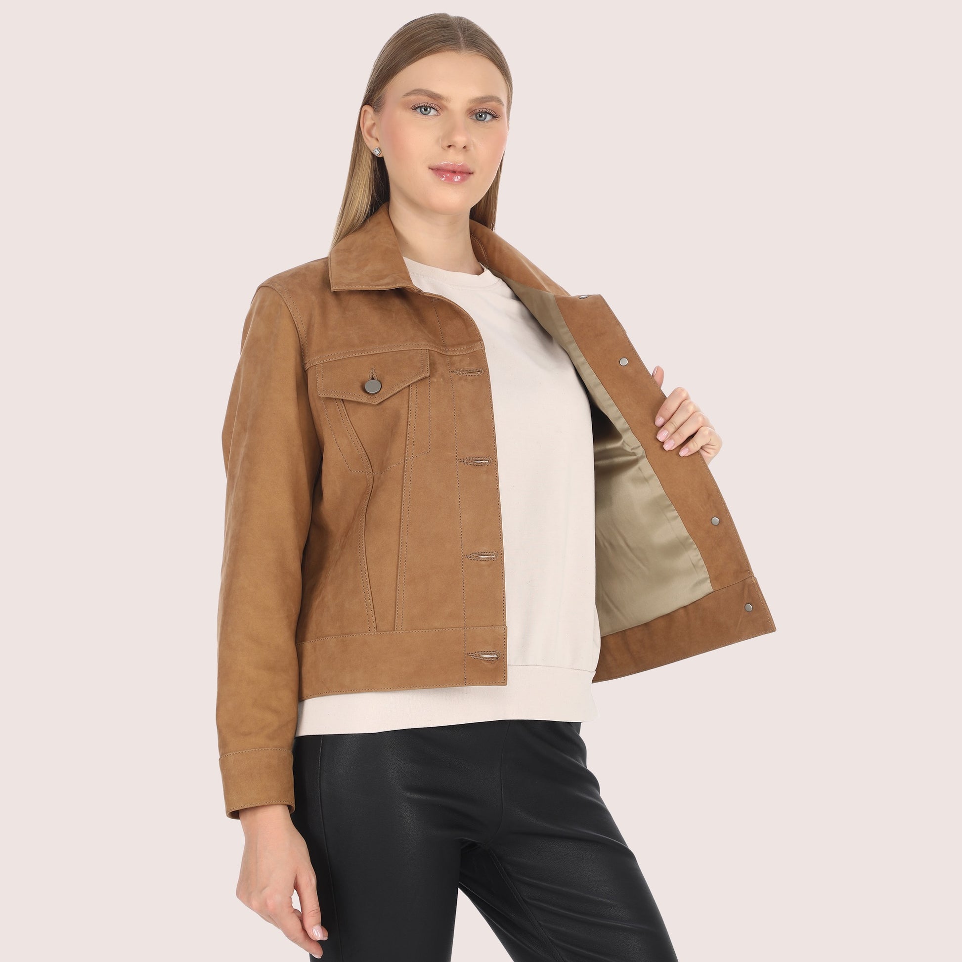 Colette Goat Suede Jacket