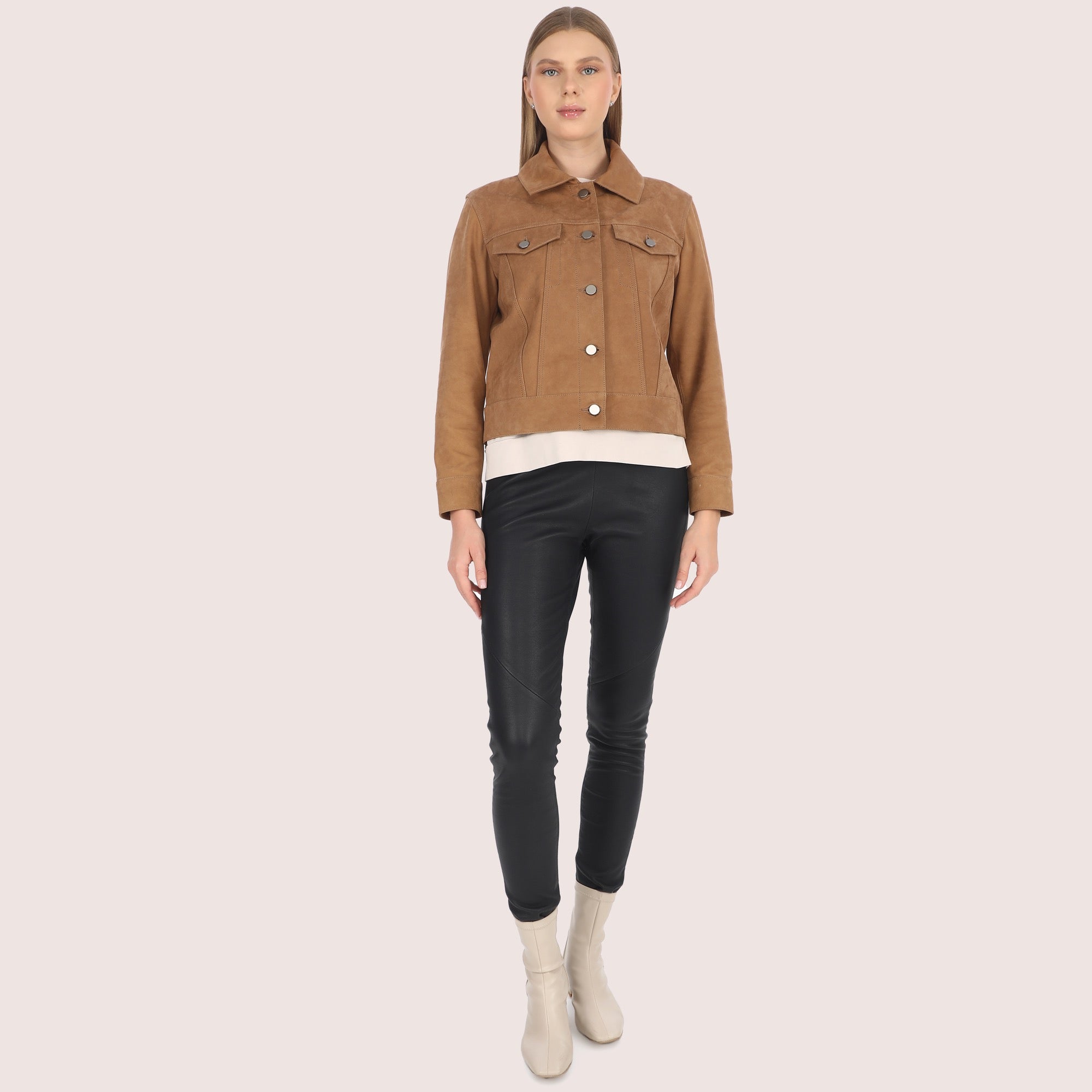 Colette Goat Suede Jacket-4