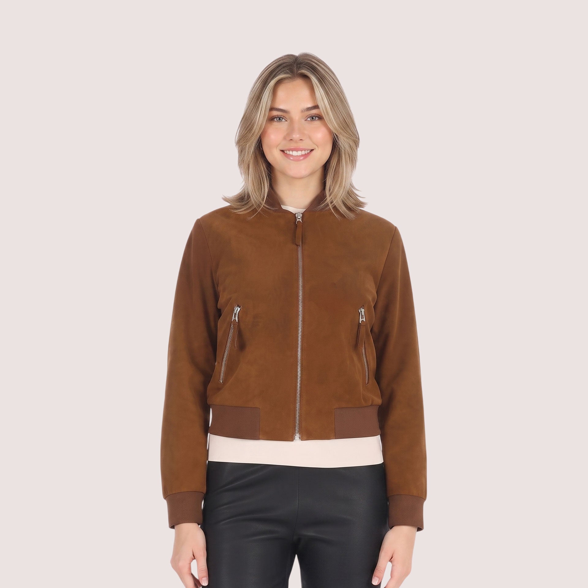 Deborah Goat Suede Jacket