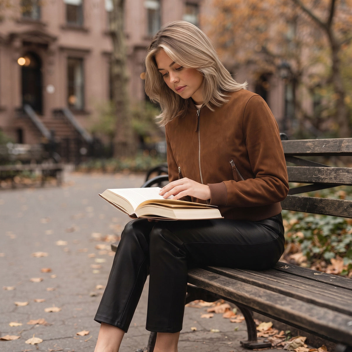 Deborah Goat Suede Jacket-5