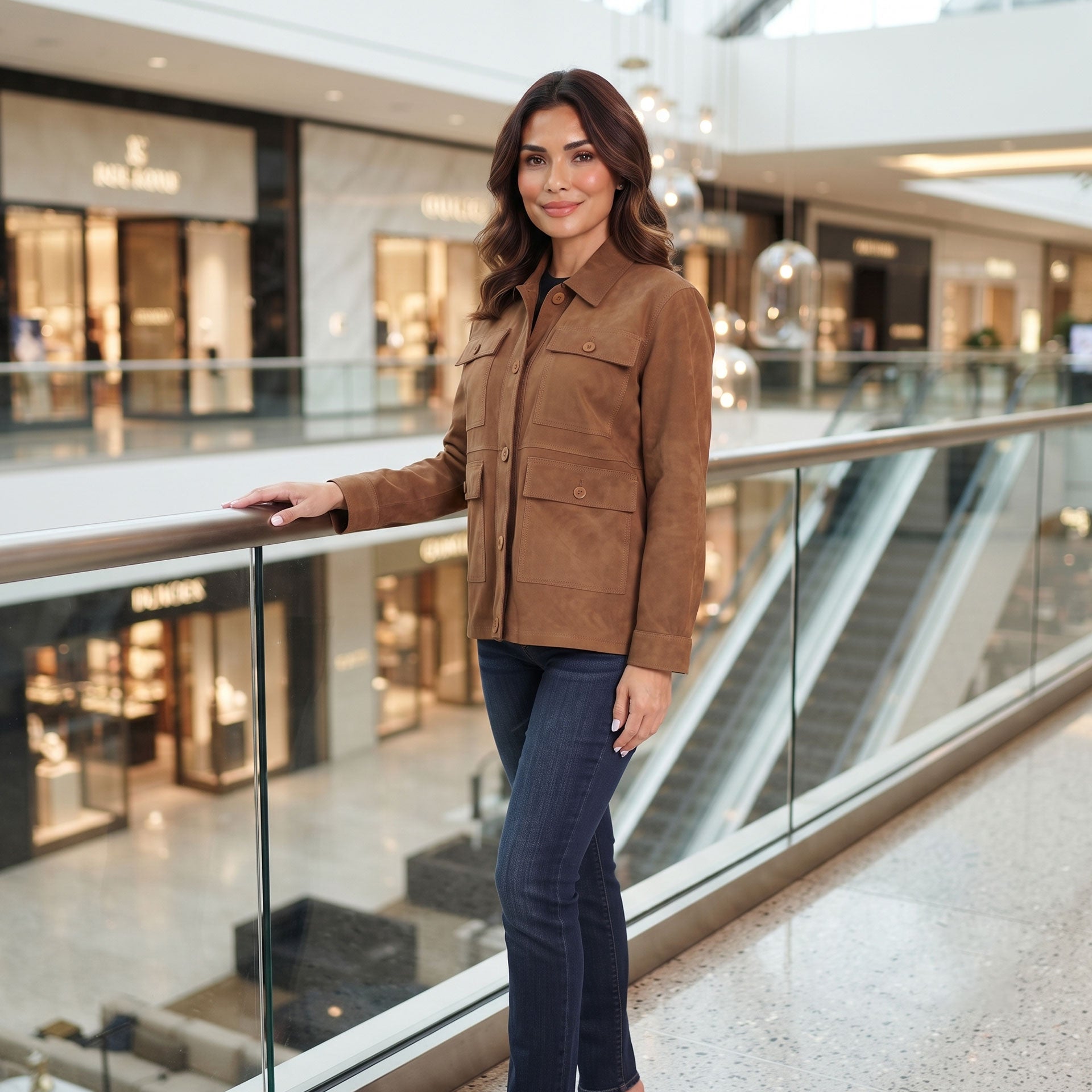 Delilah Goat Suede Jacket-5