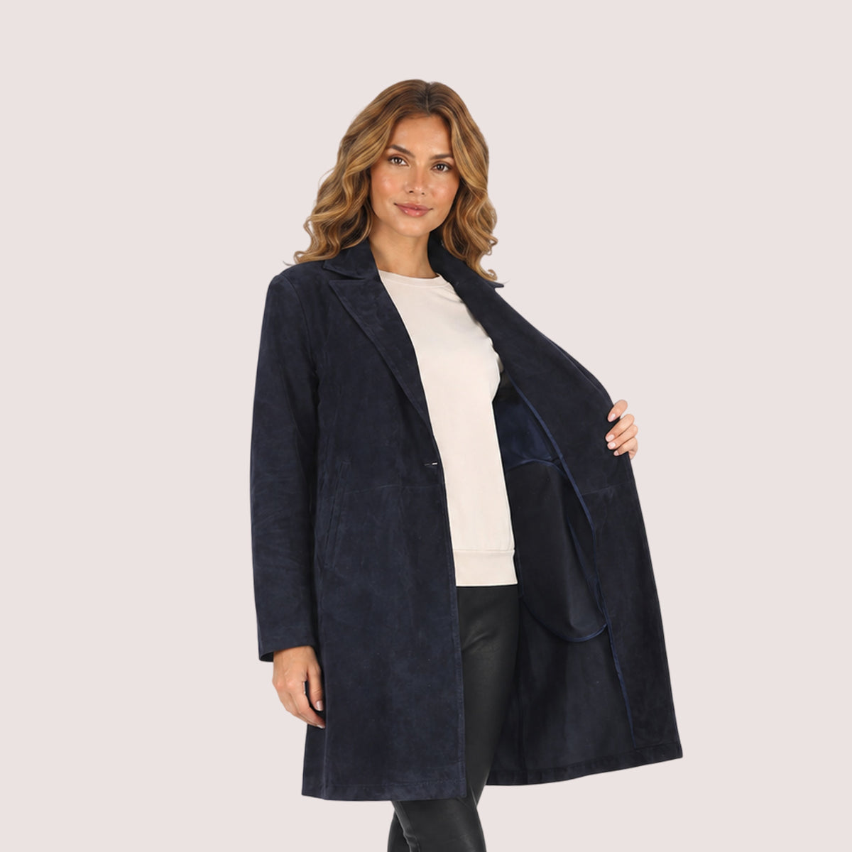Diana Goat Suede Jacket-3