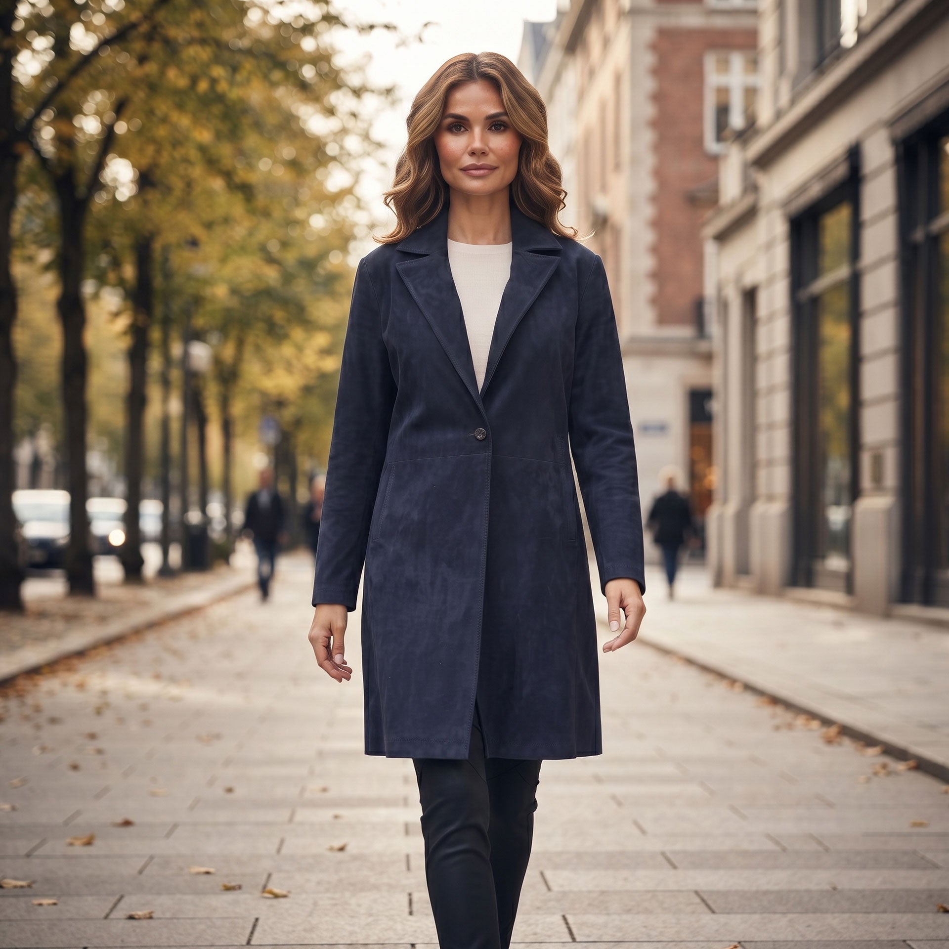 Diana Goat Suede Jacket-5
