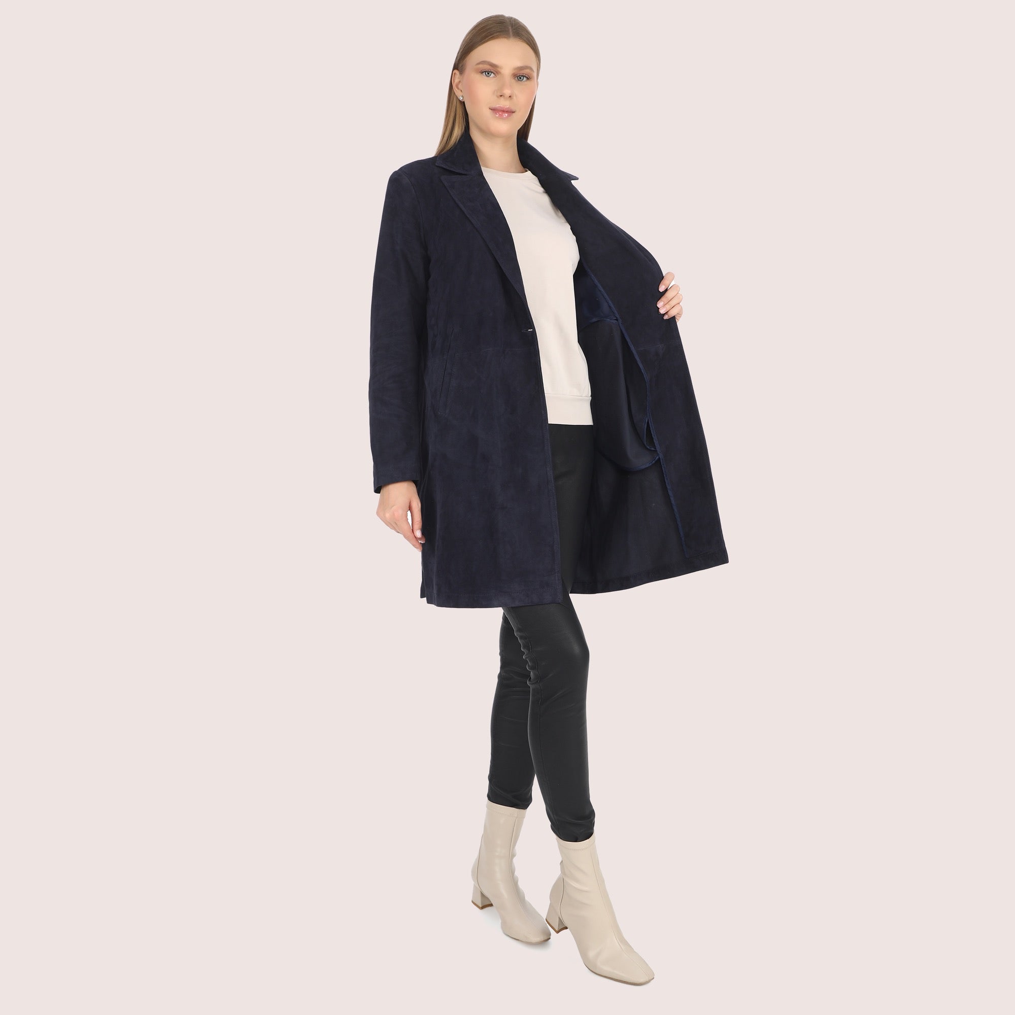 Diana Goat Suede Jacket-4