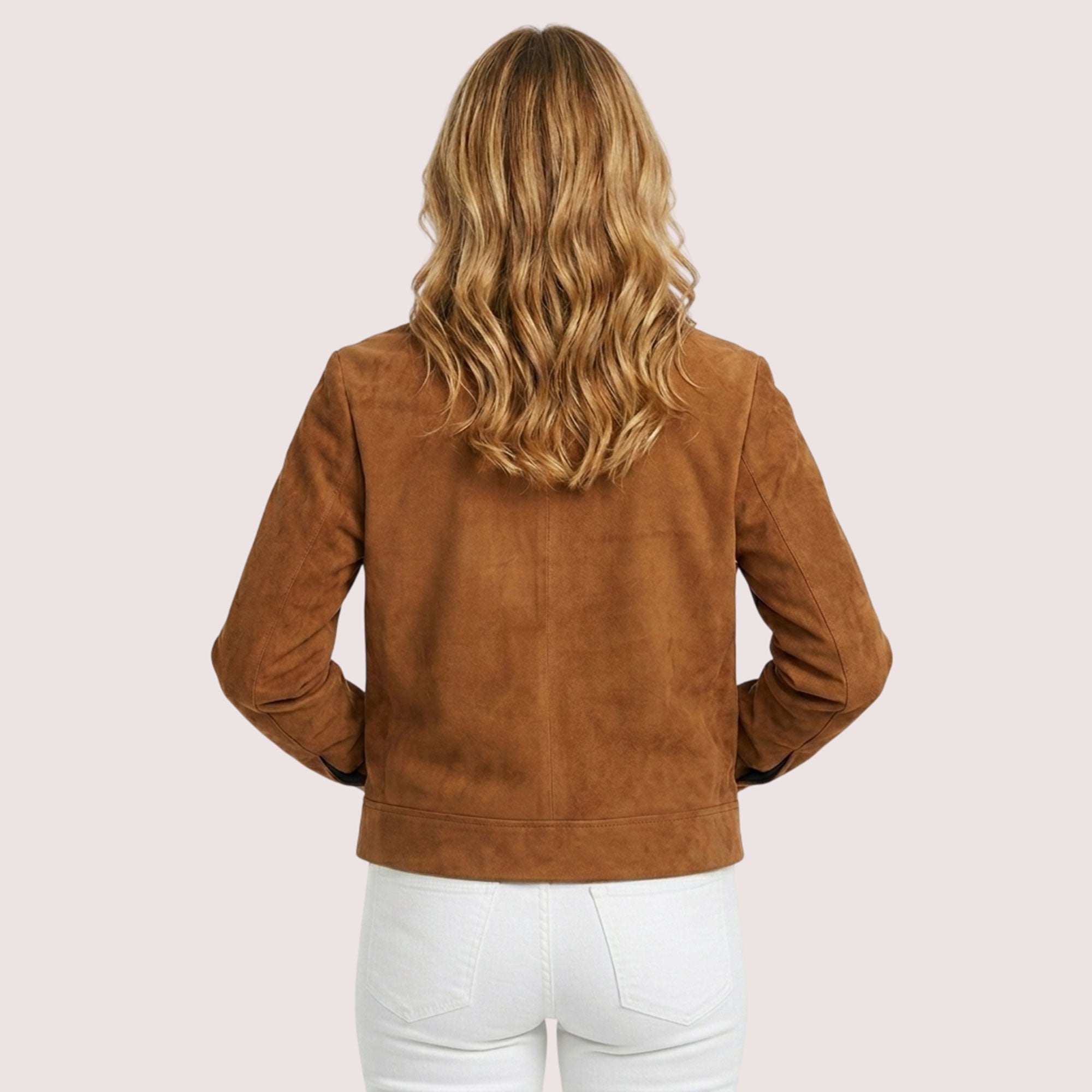Amanda Goat Suede Jacket-3