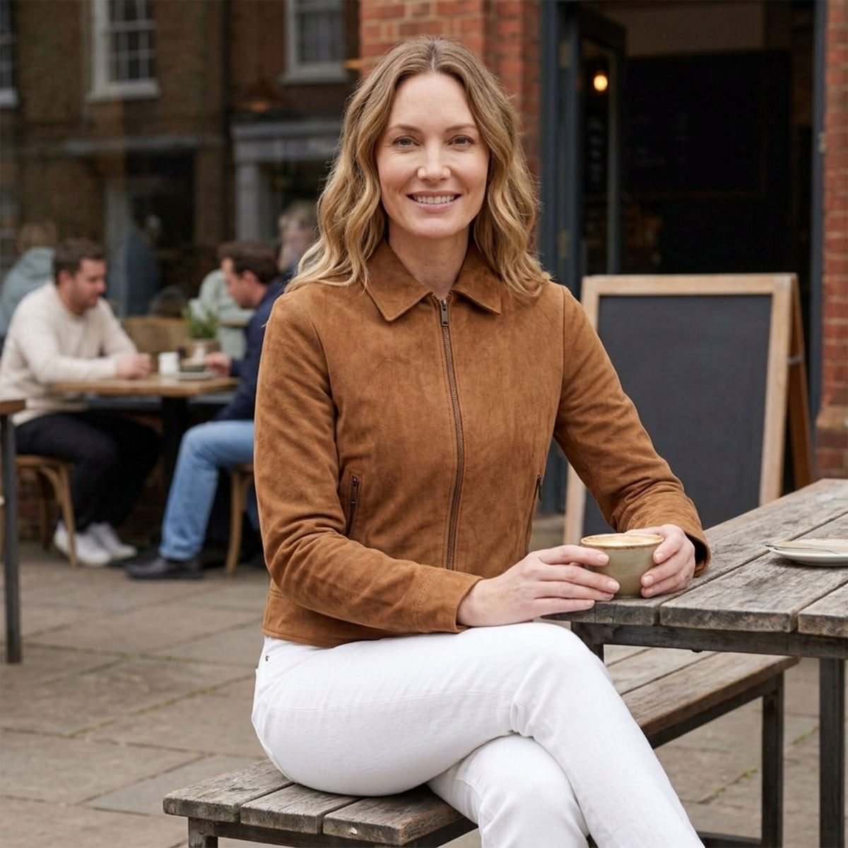 Amanda Goat Suede Jacket-5