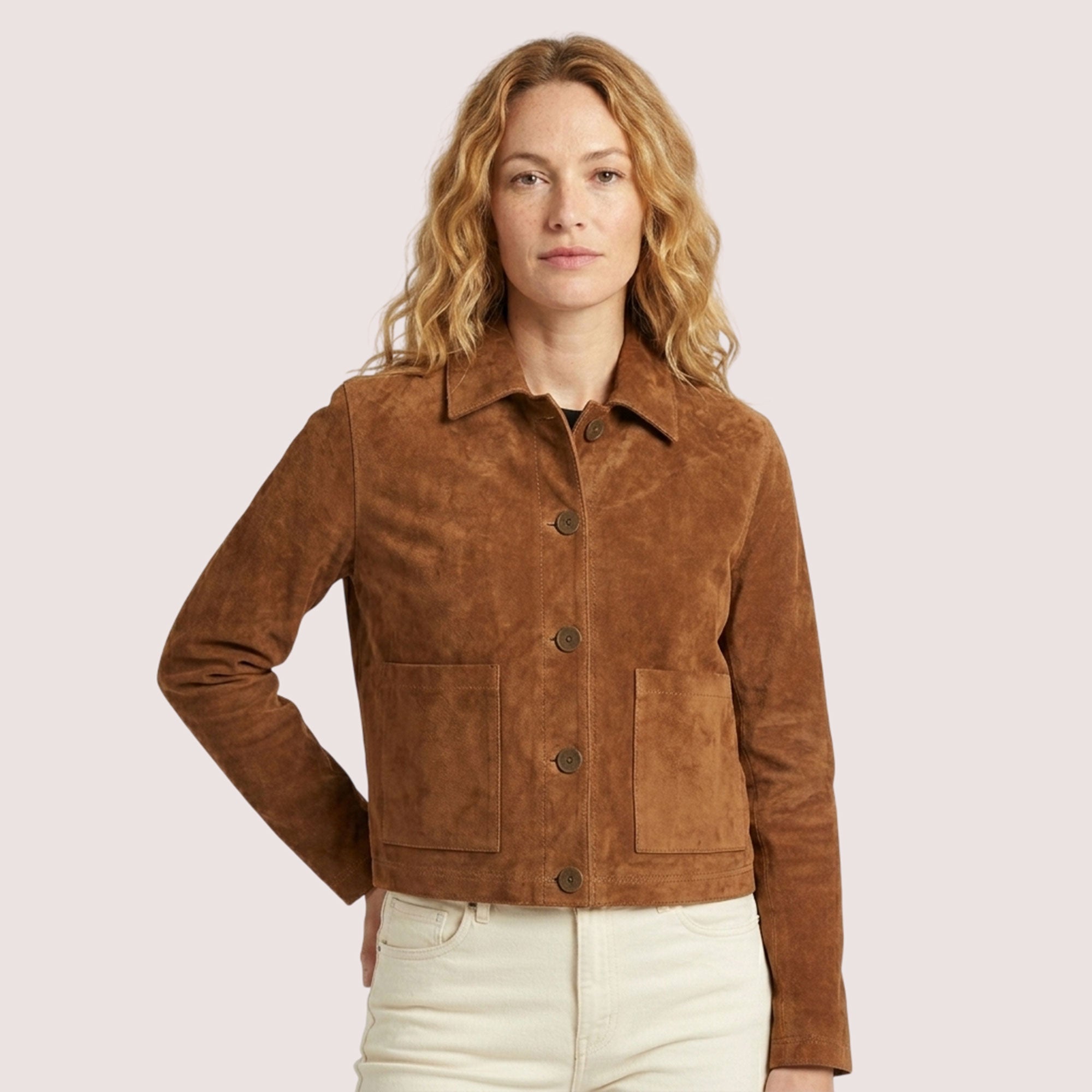 Penelope Goat Suede Jacket
