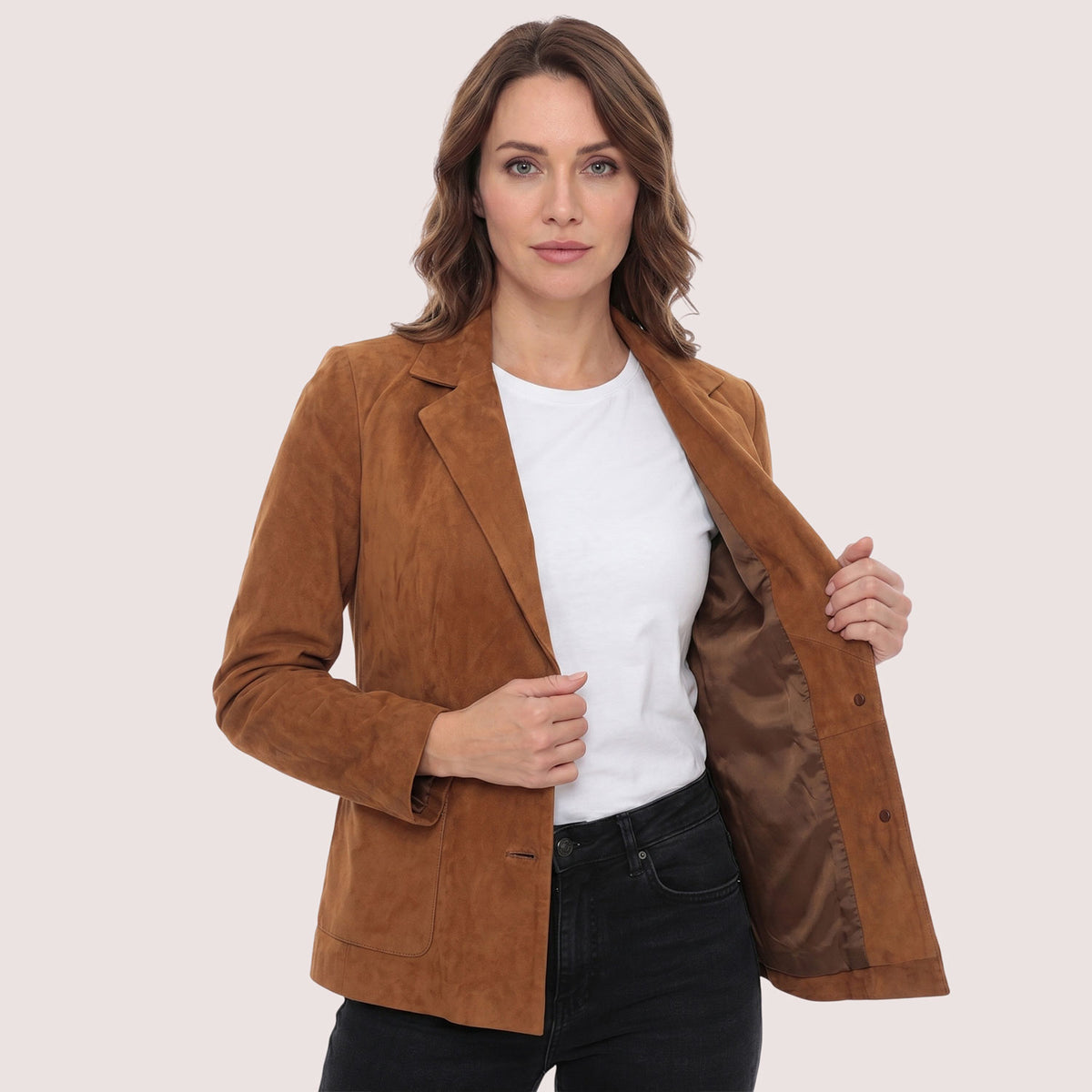 Grace Metis Goat Suede Jacket