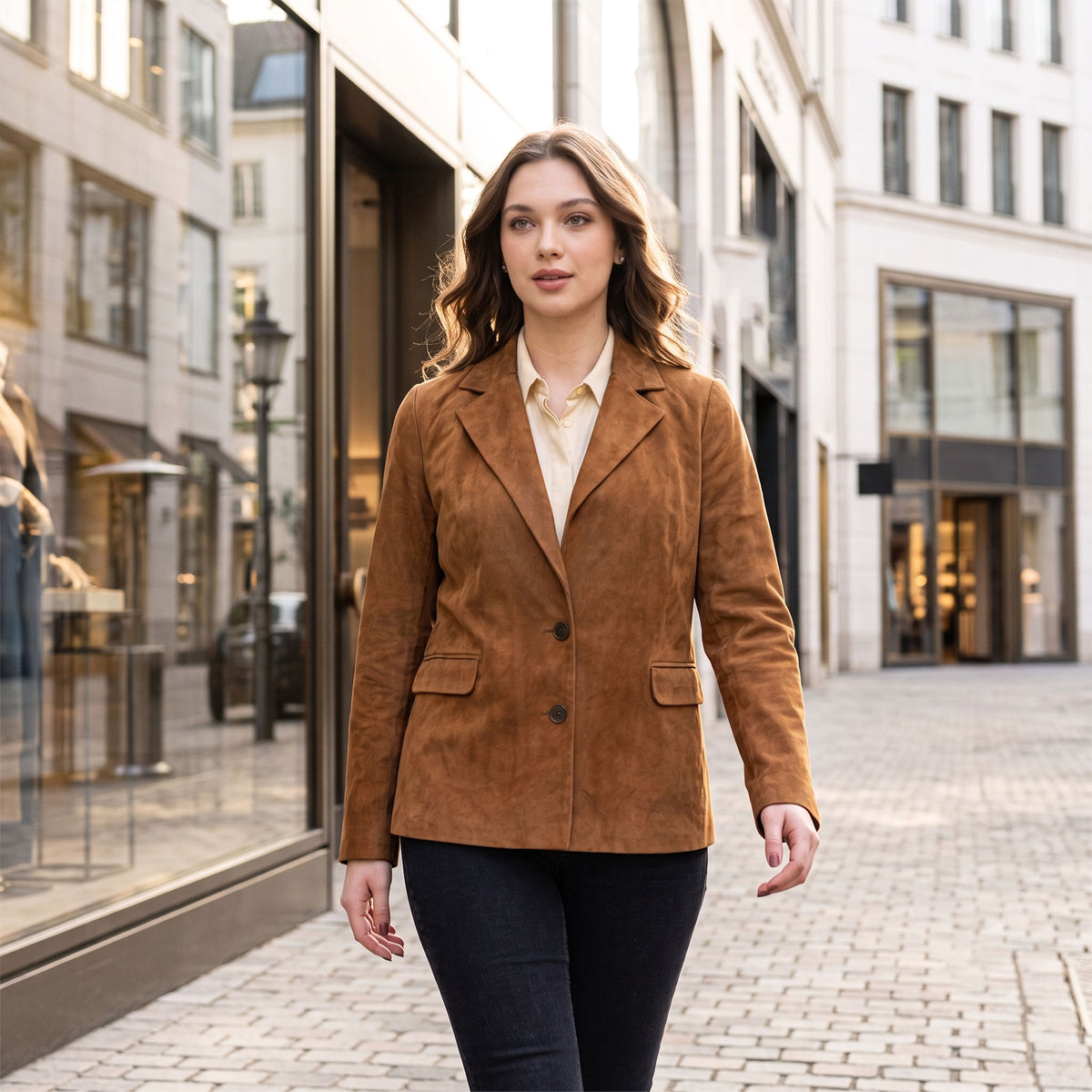 Victoria Metis Goat Suede Jacket-5