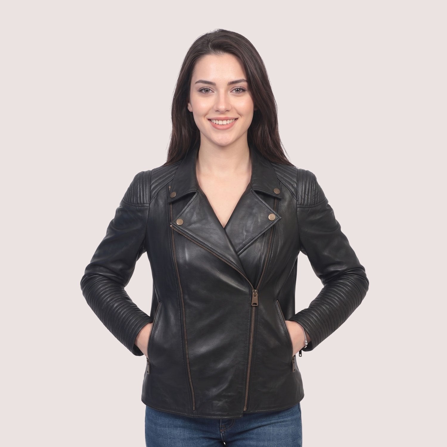 Leah Lambskin Jacket-11