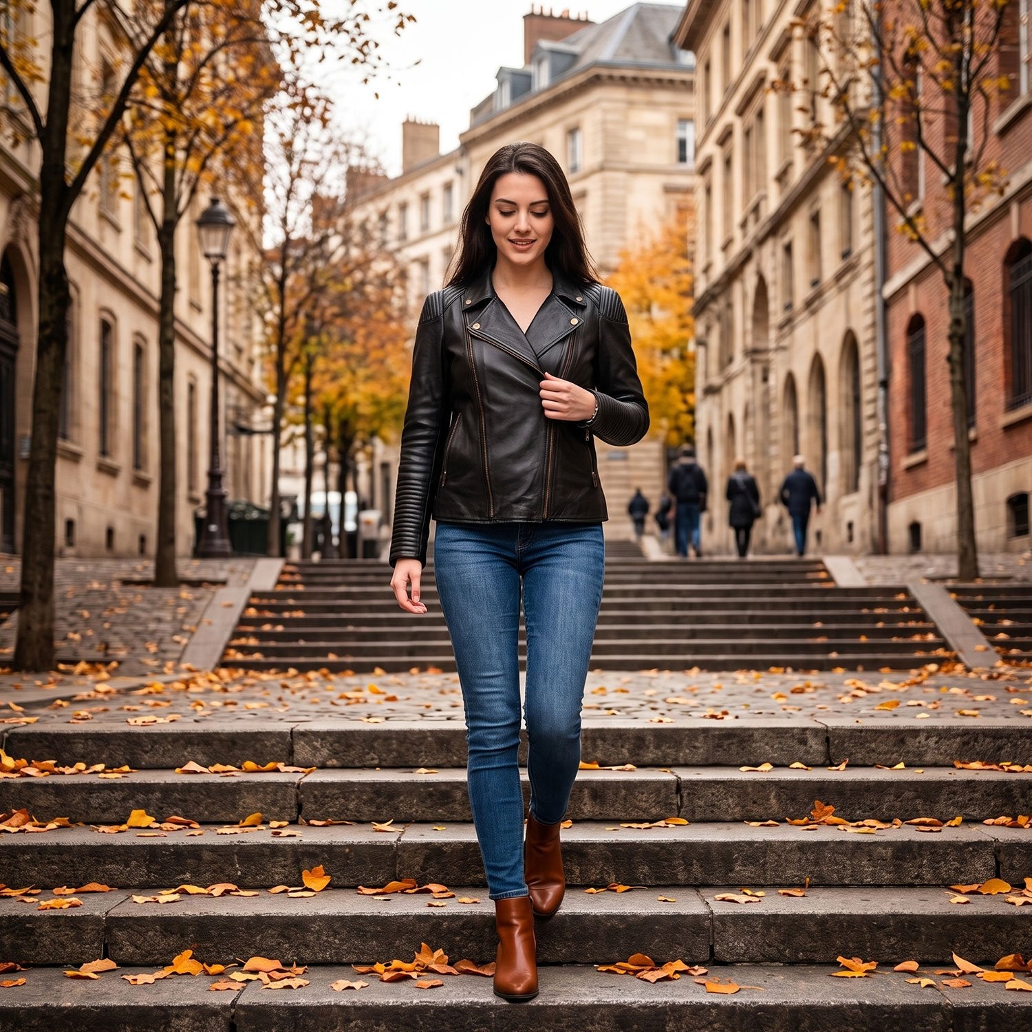 Leah Lambskin Jacket-15