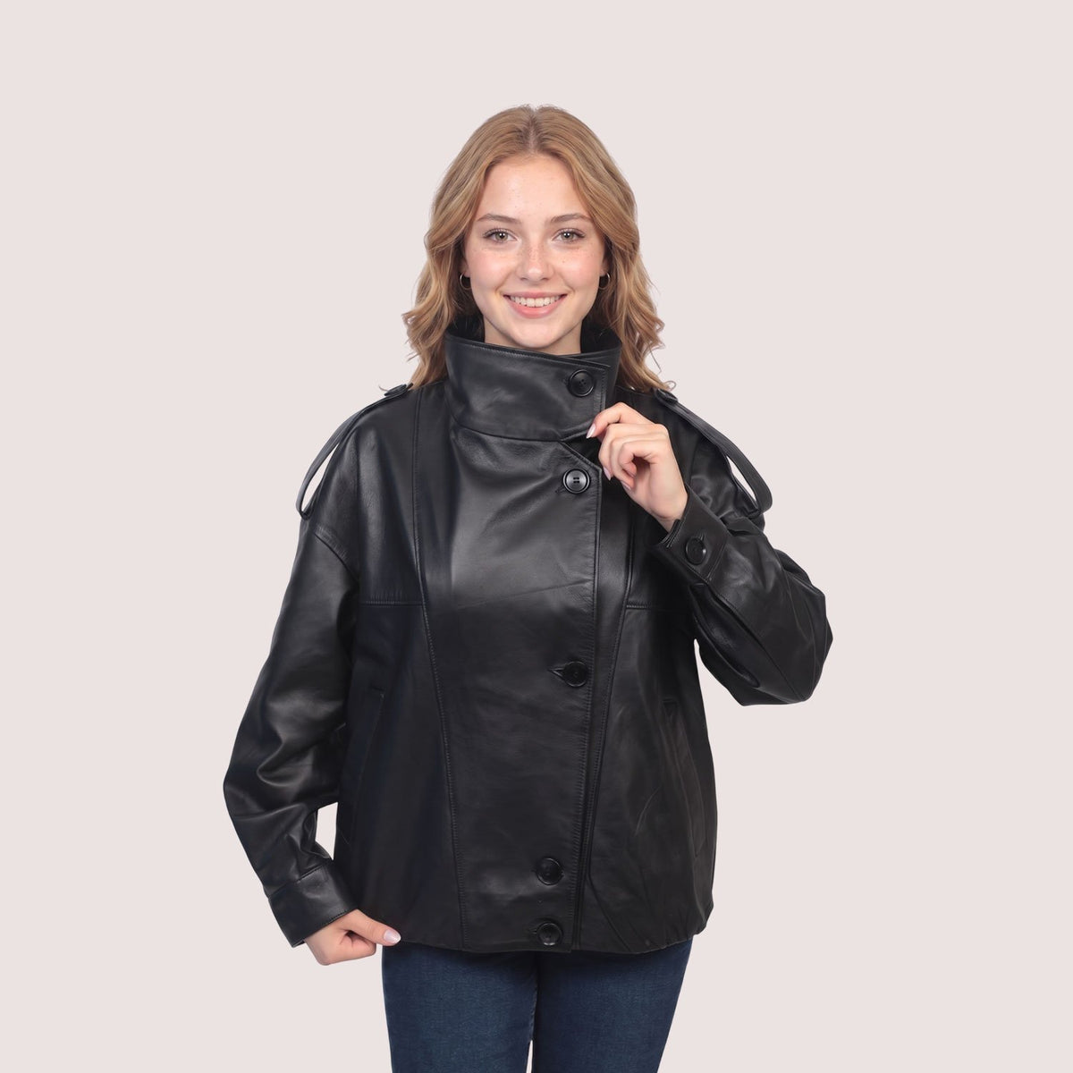 Emma Lambskin Jacket-6