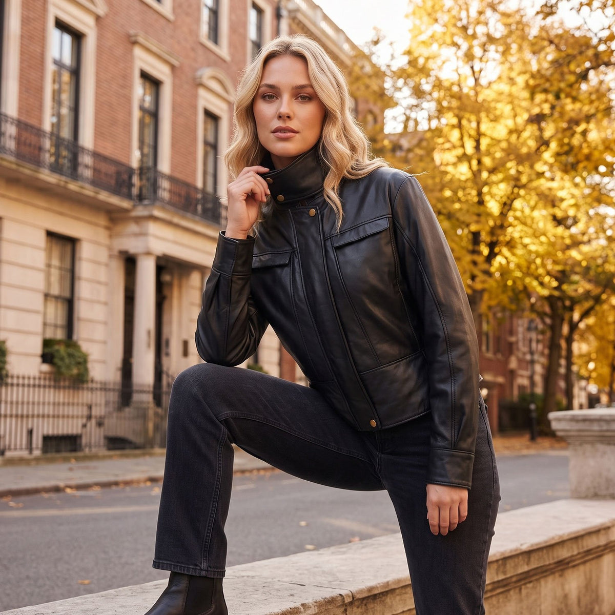 Charlotte Lambskin Jacket-4