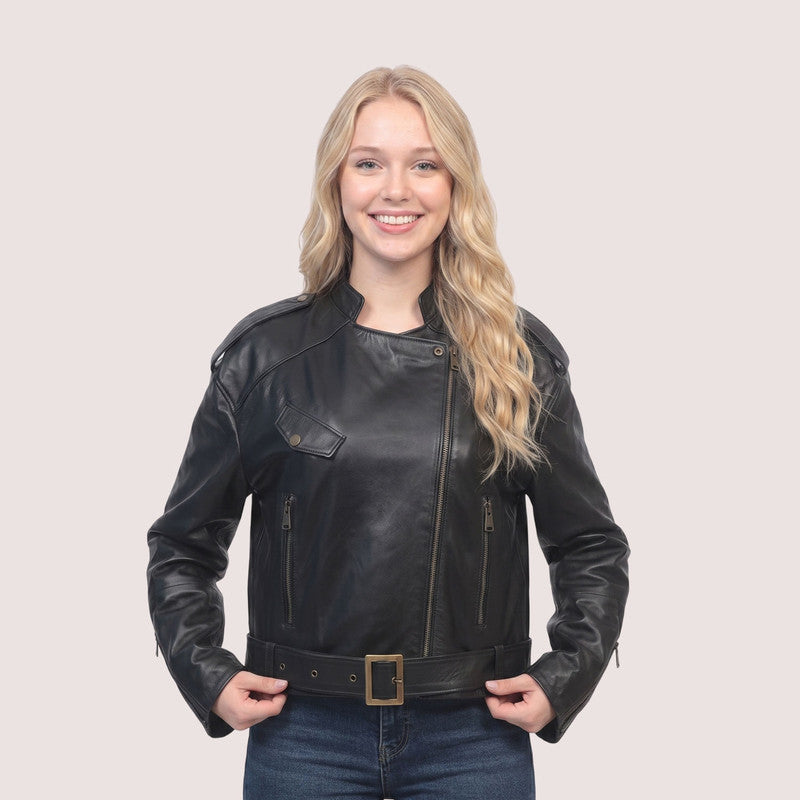 Amelia Lambskin Jacket