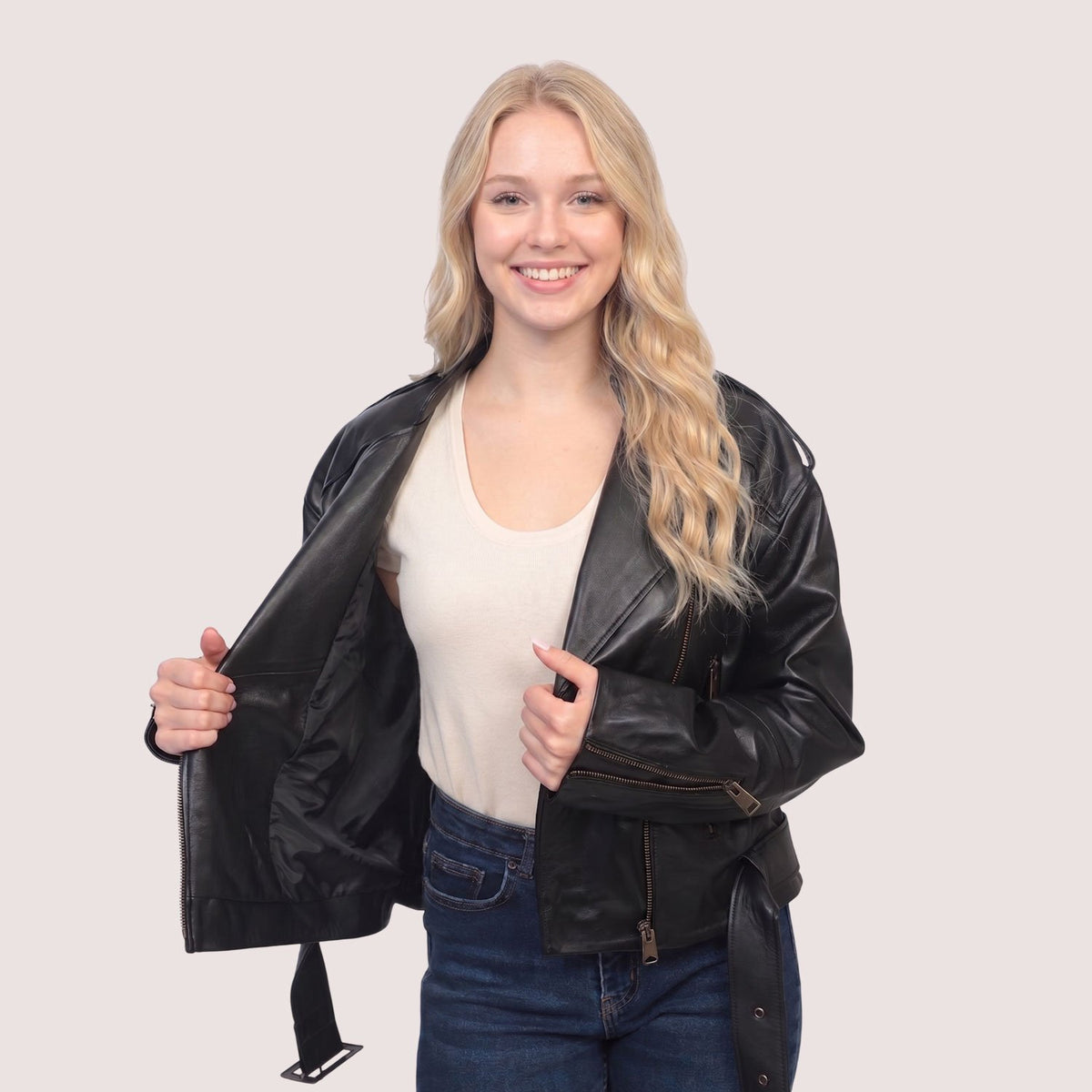 Amelia Lambskin Jacket-3