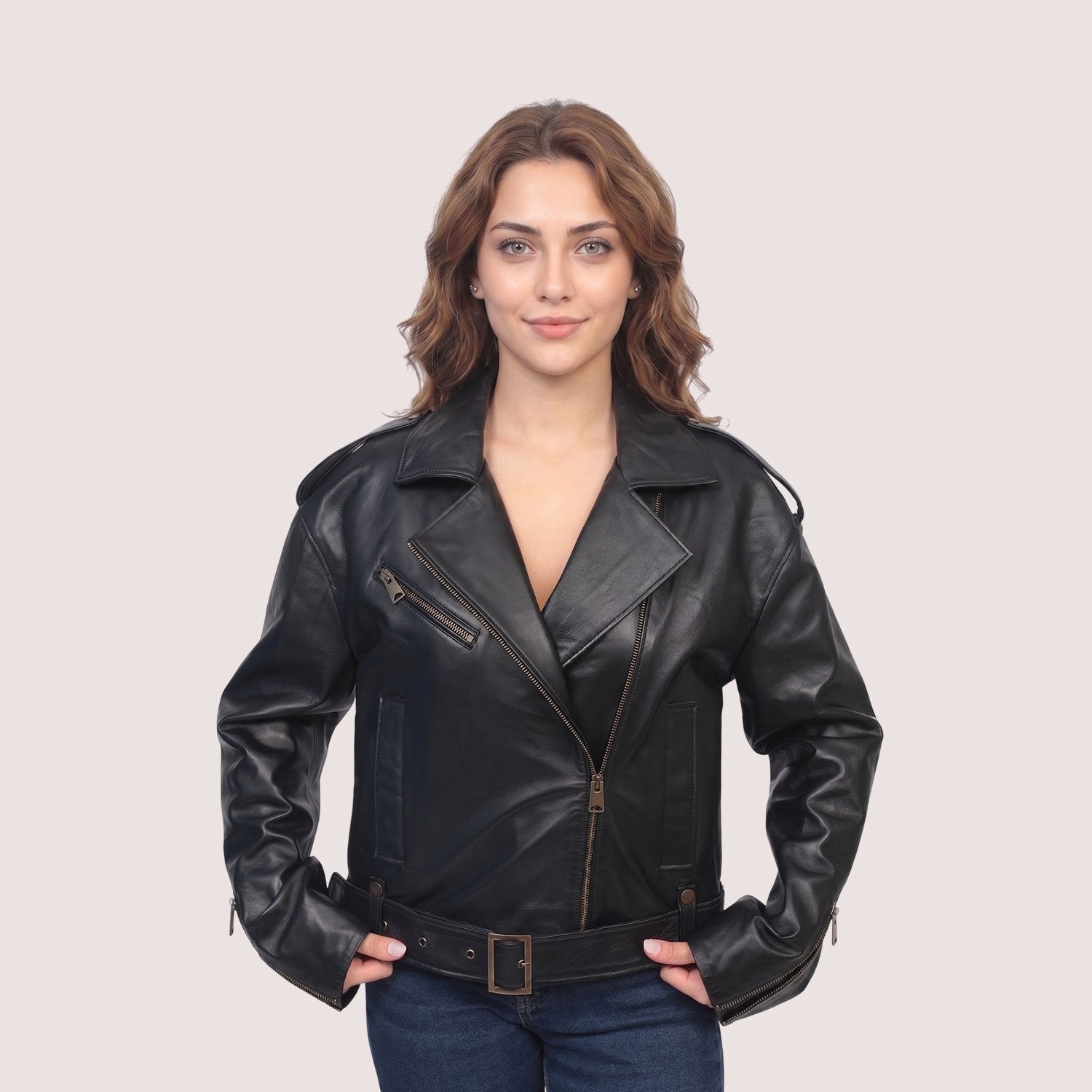Abigail Lambskin Jacket-6