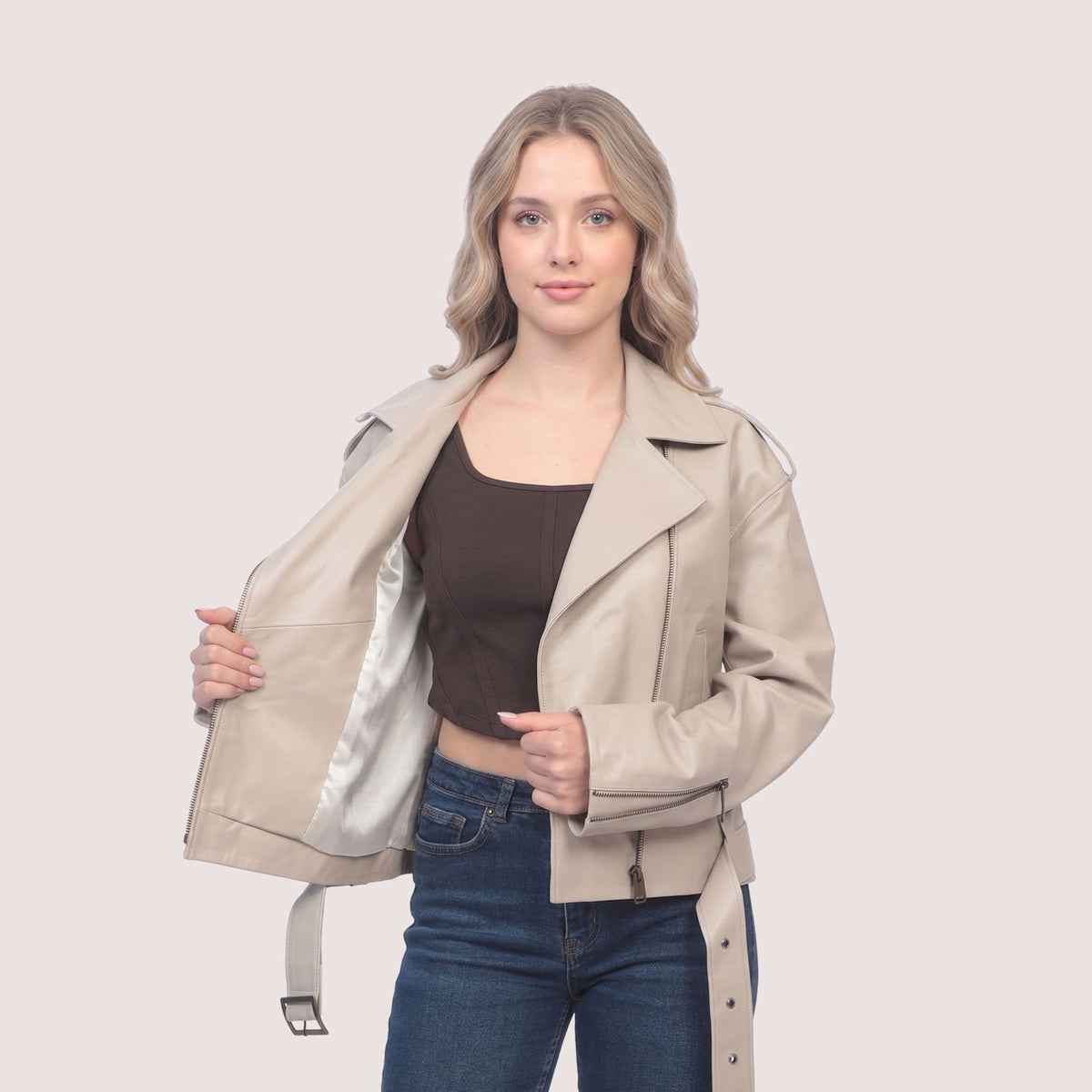 Abigail Lambskin Jacket-3