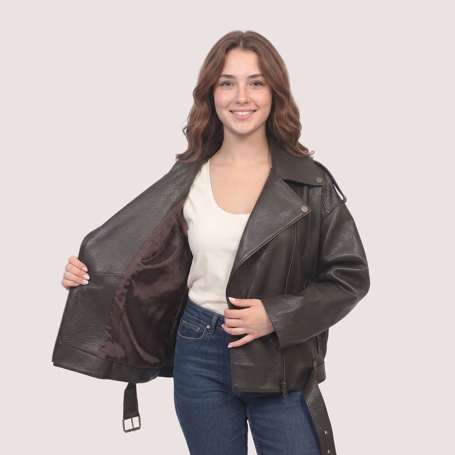 Elizabeth Lambskin Jacket-8
