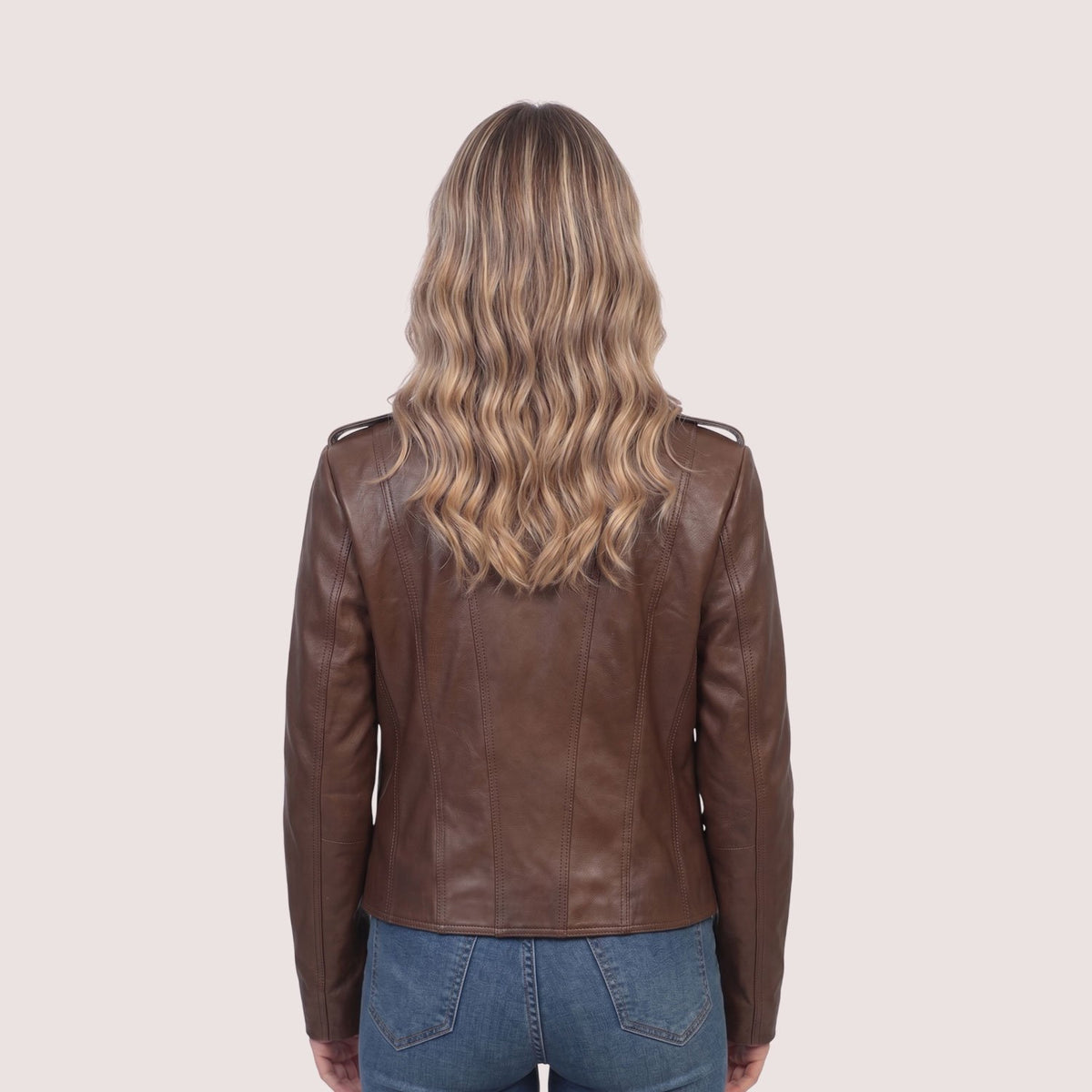 Leah Lambskin Jacket