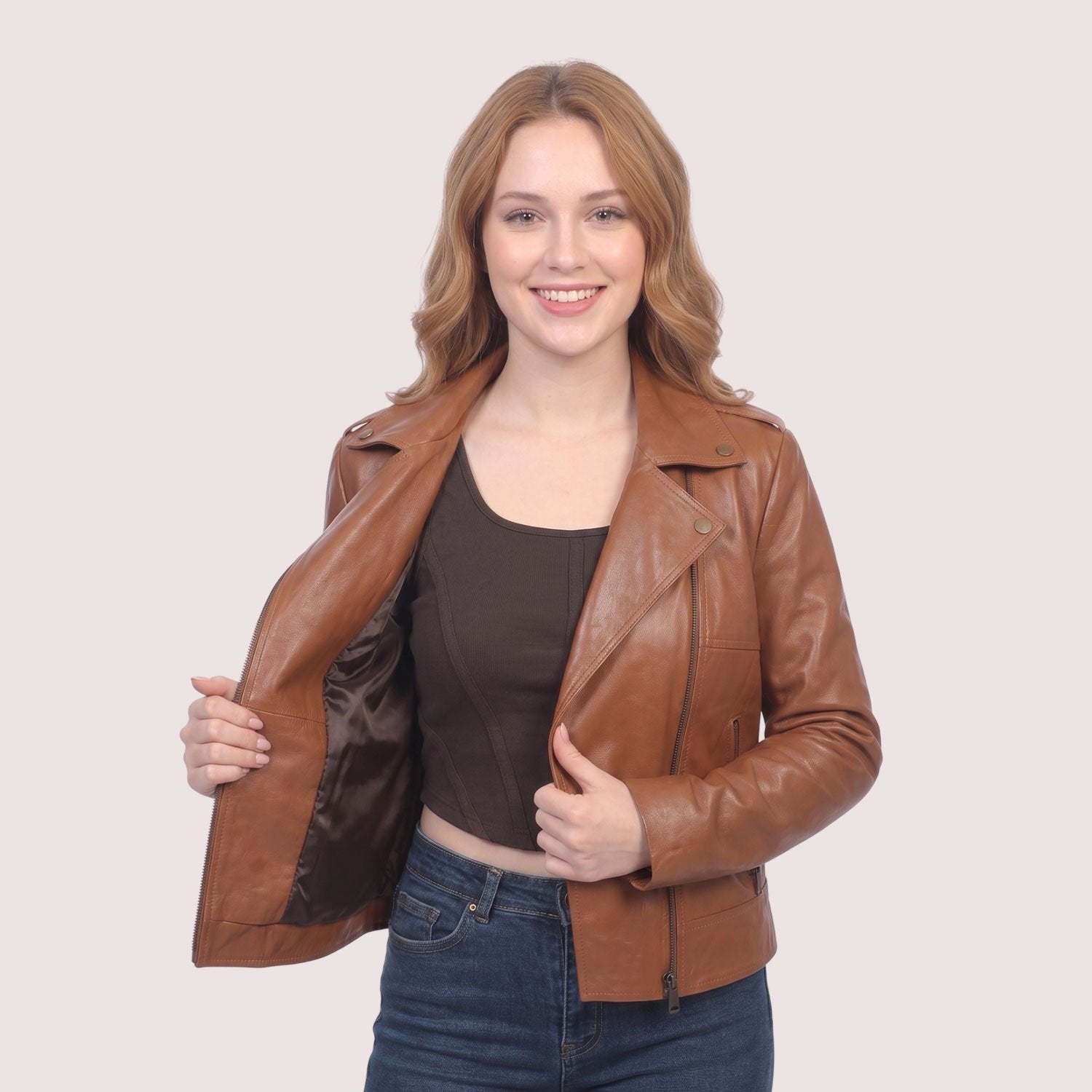 Leah Lambskin Jacket-8