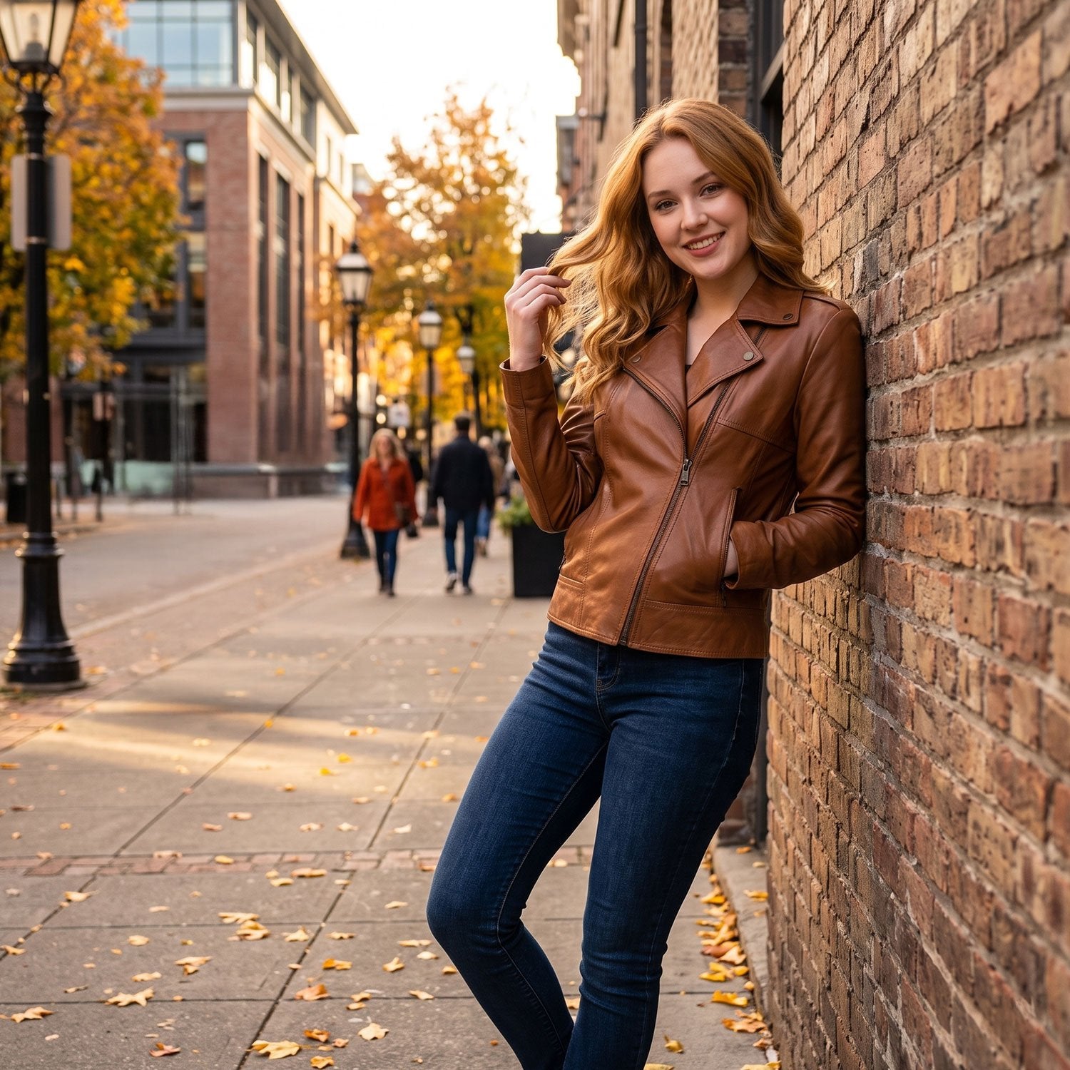 Leah Lambskin Jacket-10