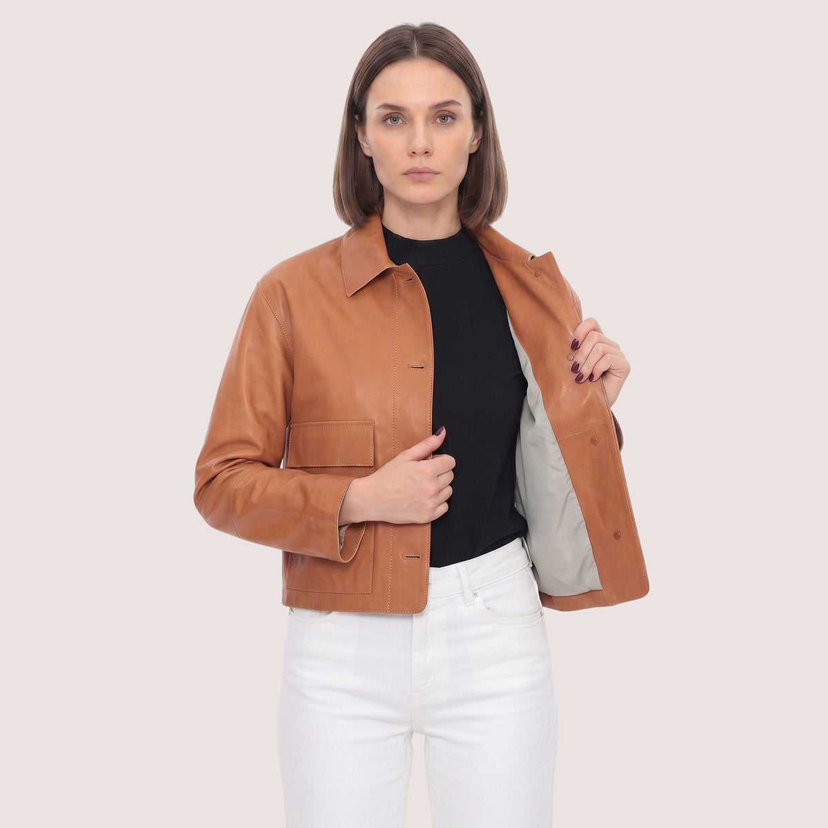 Nora Lambskin Jacket