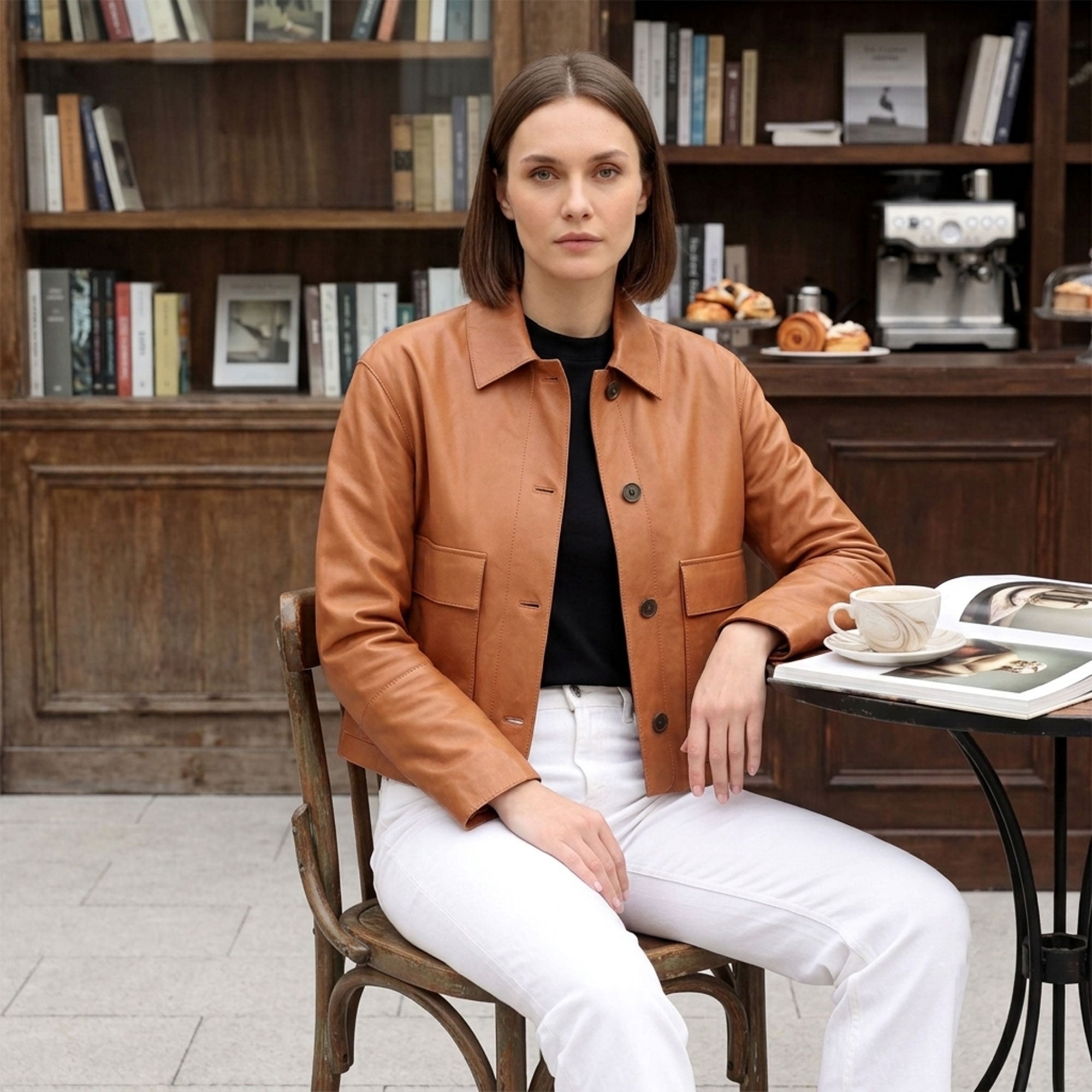 Nora Lambskin Jacket-5
