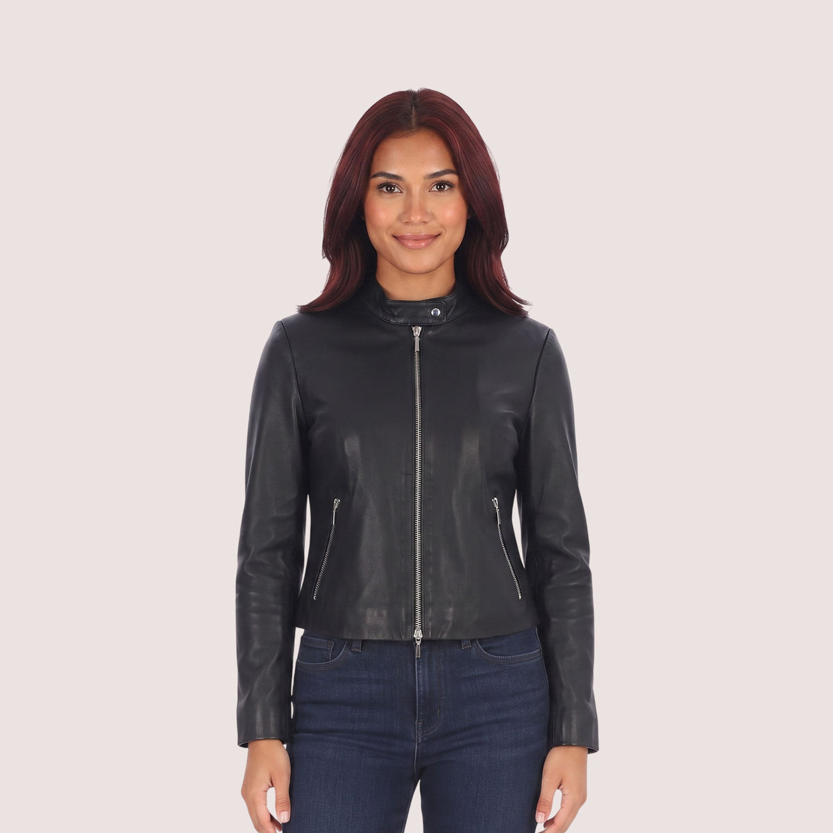 Erica Lambskin Jacket