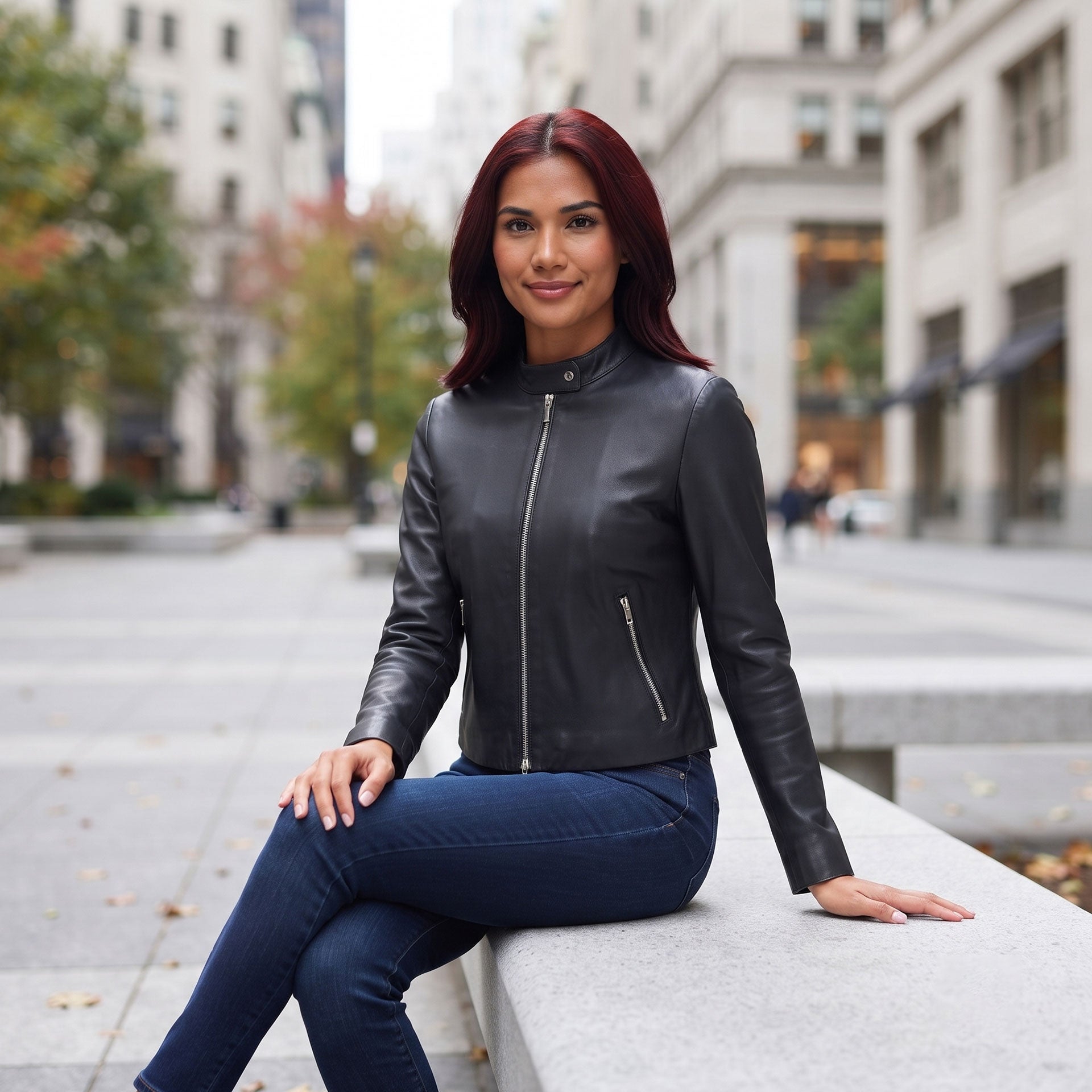 Erica Lambskin Jacket-4