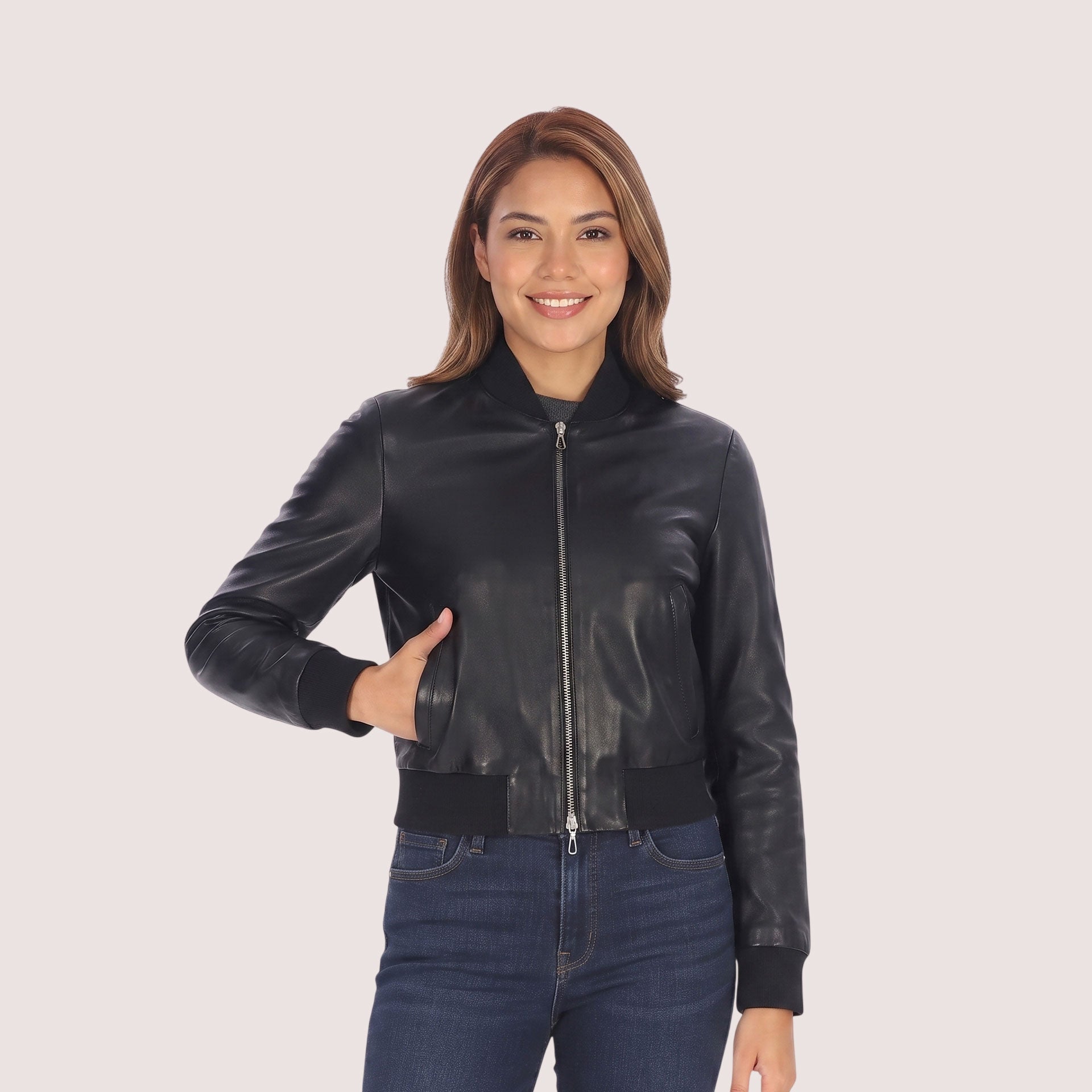 Fiona Lambskin Jacket