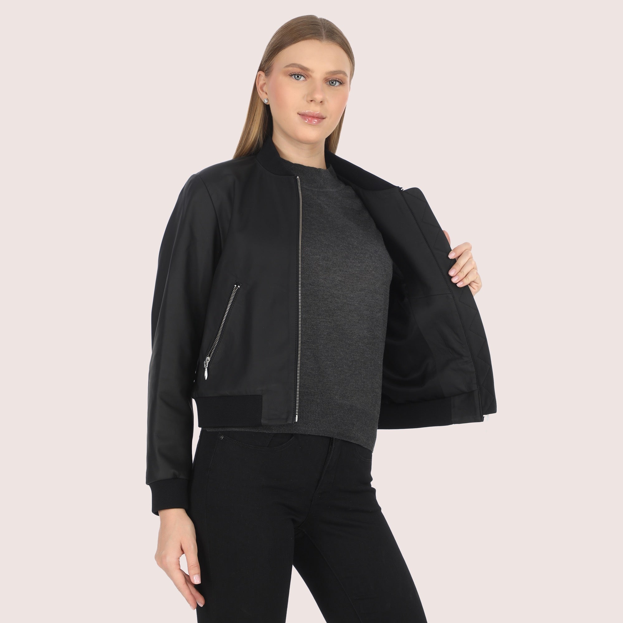Gabriella Lambskin Jacket-3