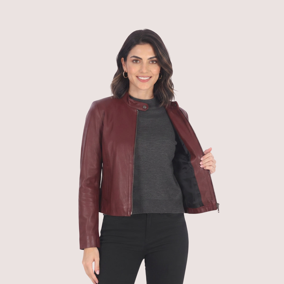 Gloria Lambskin Jacket-3