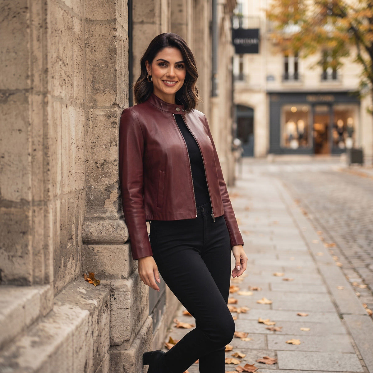 Gloria Lambskin Jacket-4