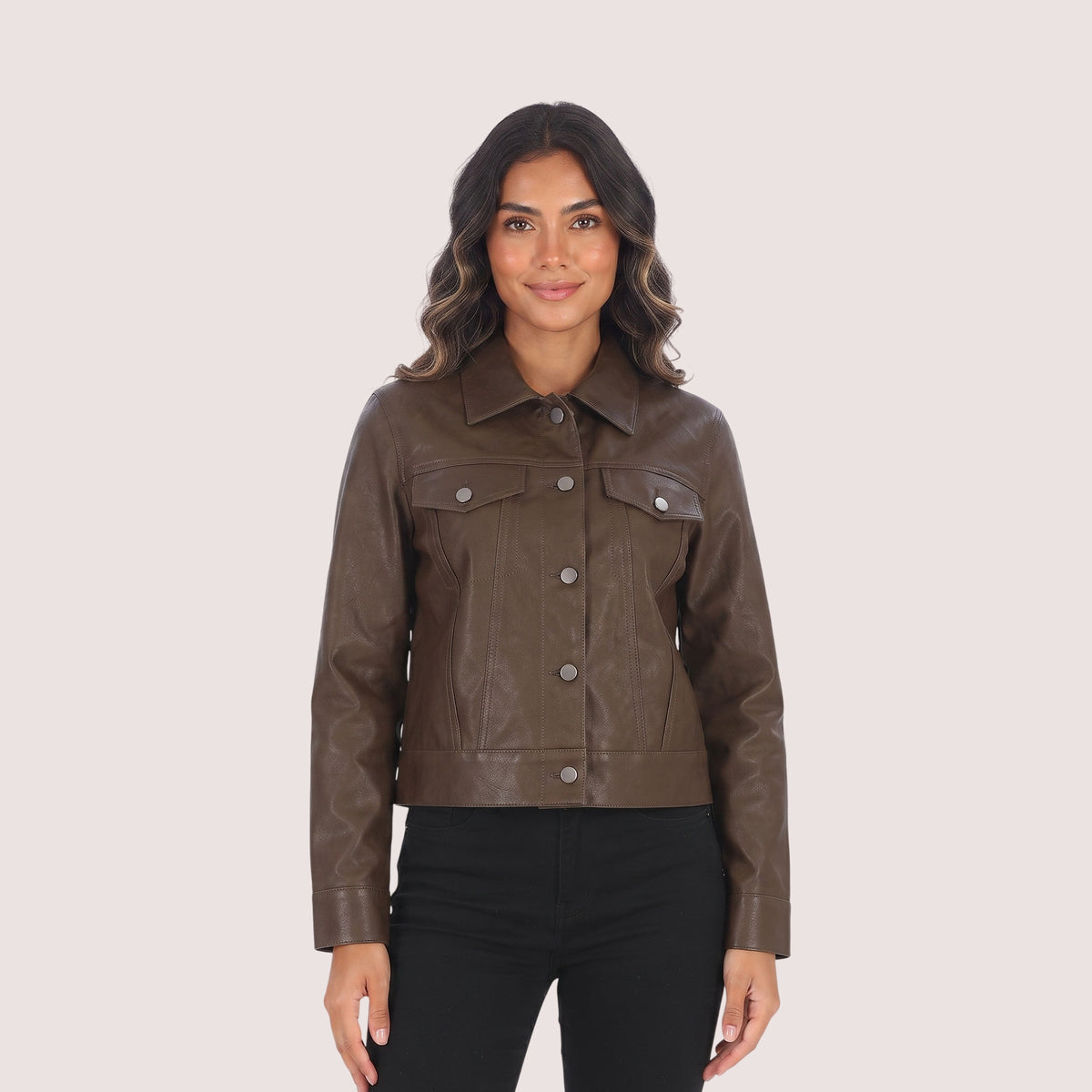Hannah Lambskin Jacket