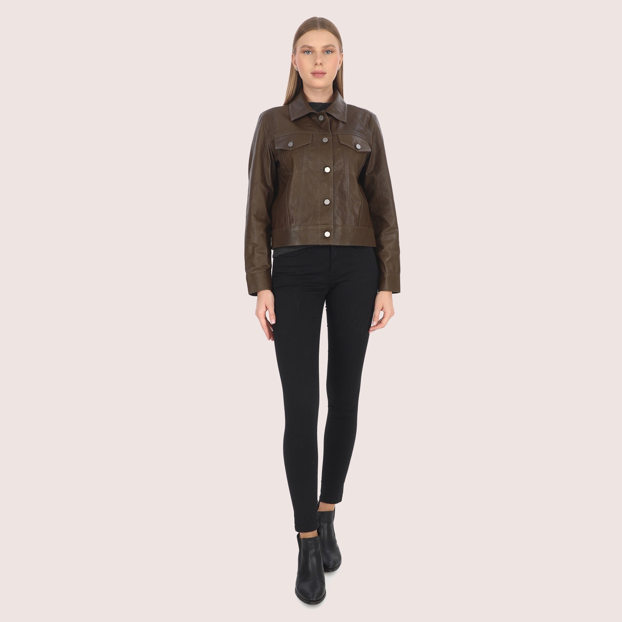 Hannah Lambskin Jacket-5